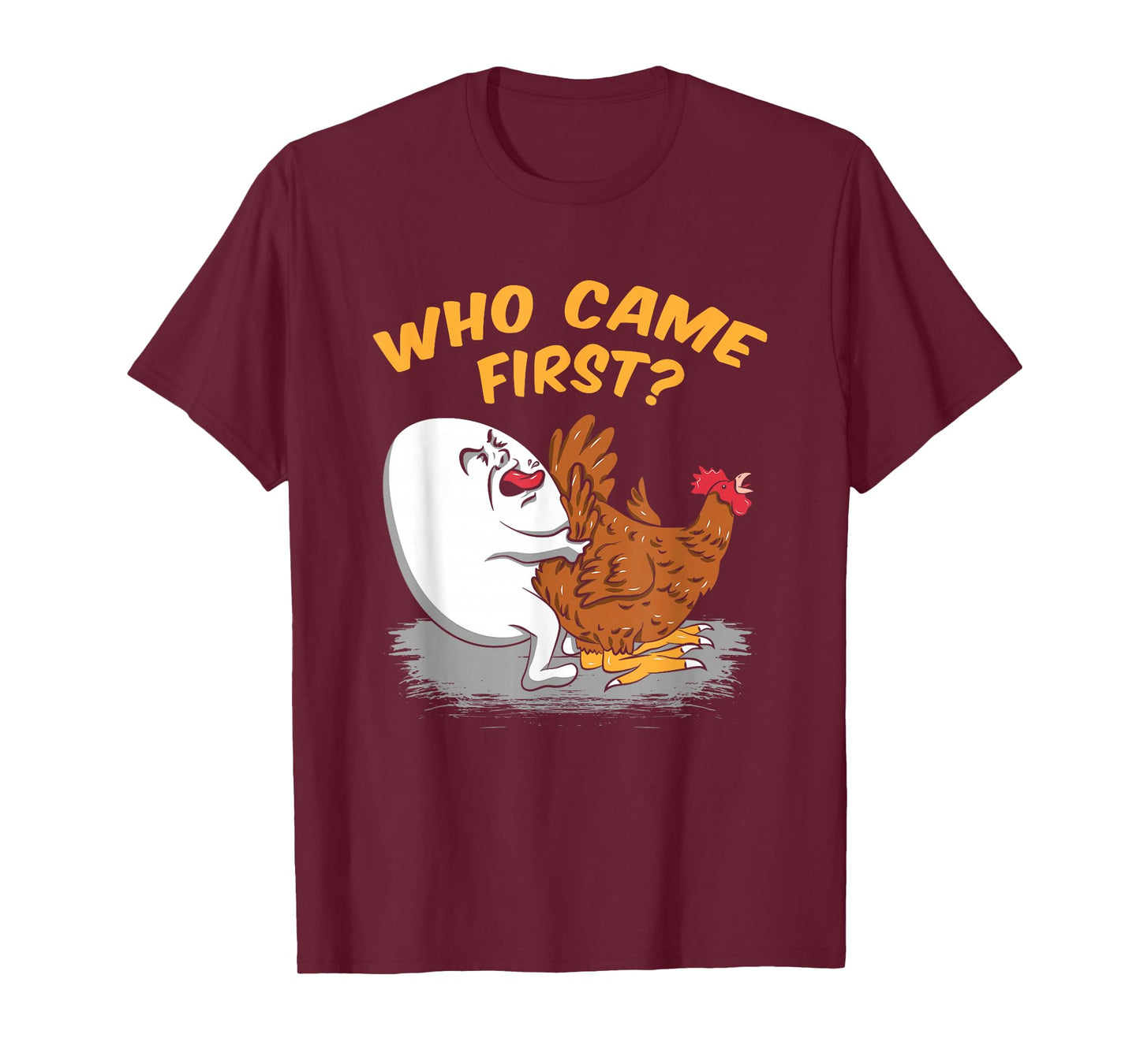 Chicken Farming - Who came First Poultry Farmer Gift Idea T-Shirt