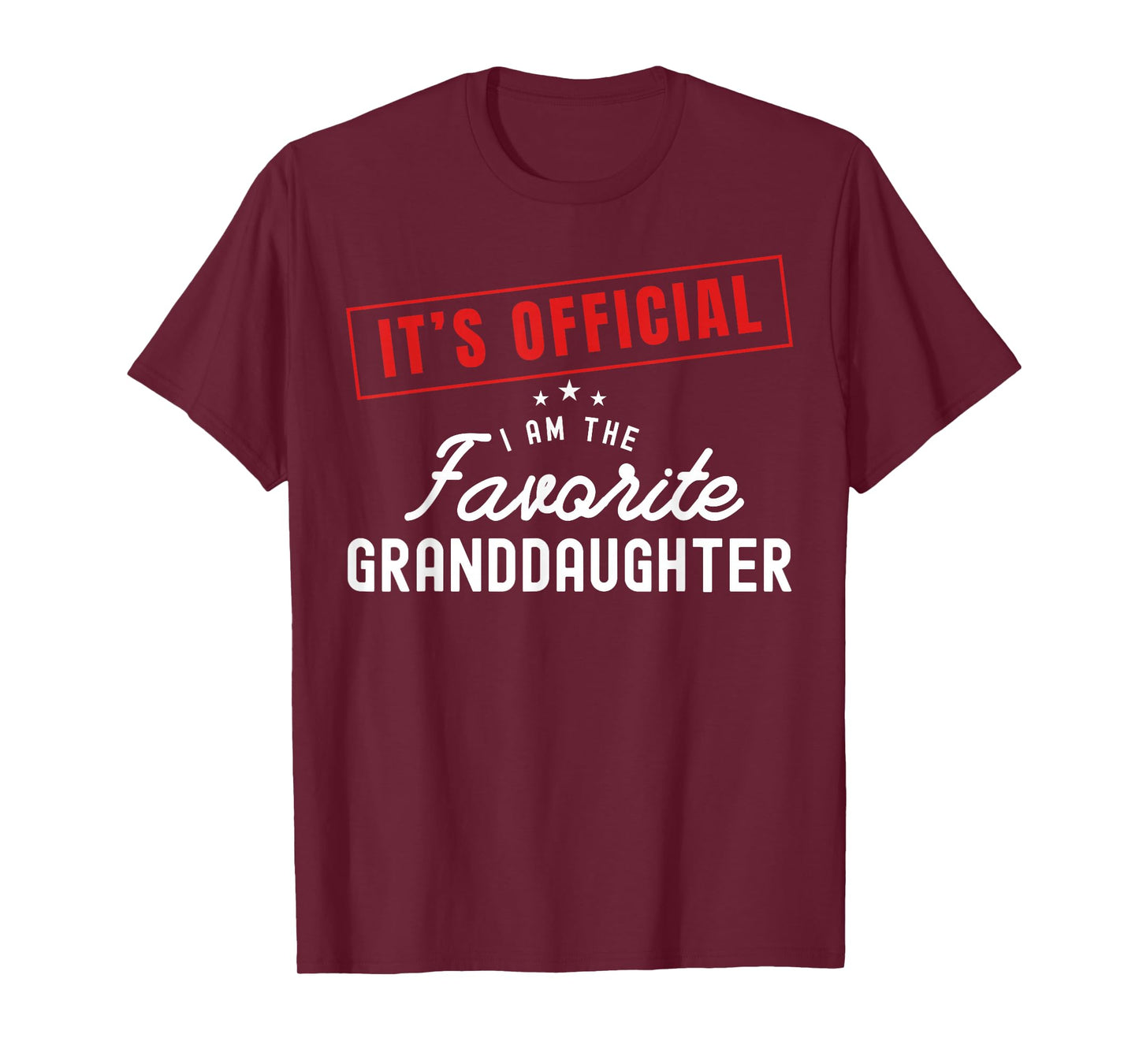 It's Official I'm The Favorite Granddaughter Vintage T-Shirt