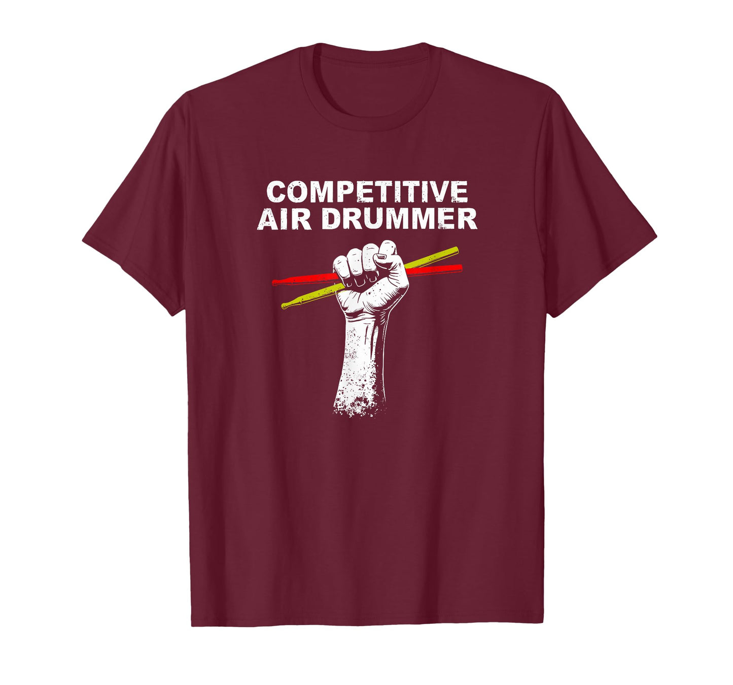 Competitive Air Drummer - Music Lovers Funny Drummer T-Shirt