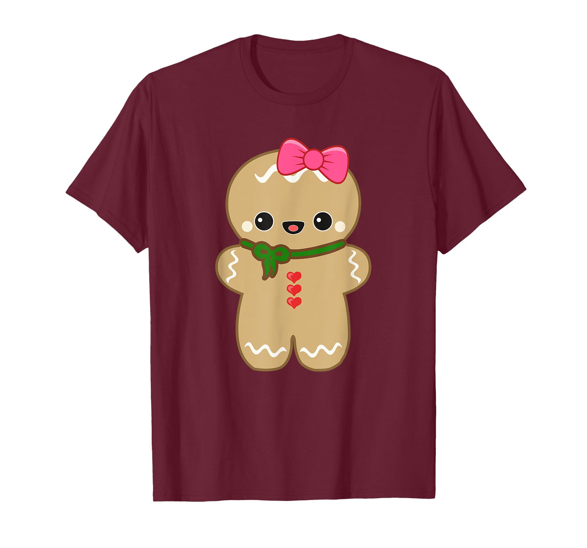 Funny Gingerbread Man Christmas Women & Girl Tee T-Shirt