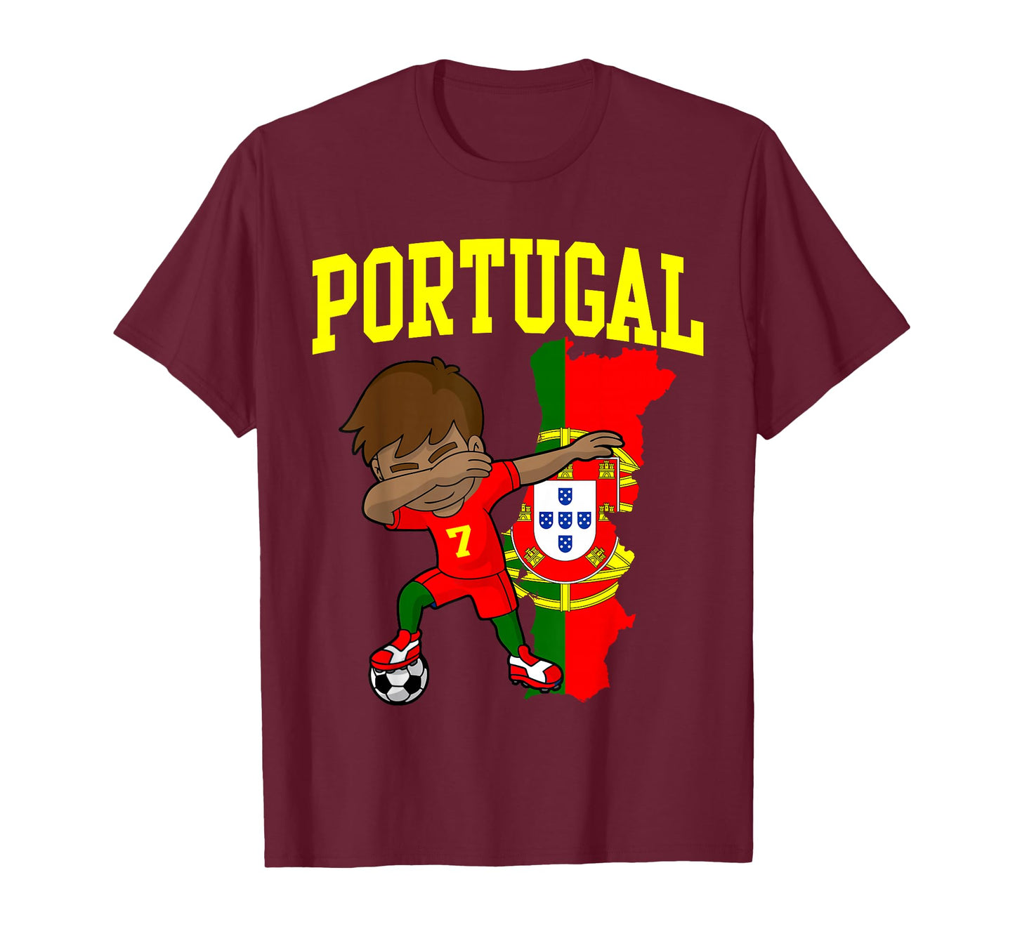Portugal Soccer Dabbing Football Portuguese T-Shirt