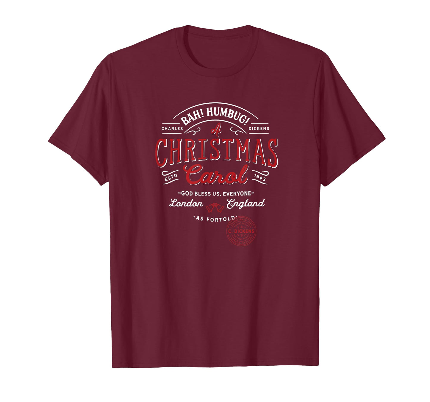 Christmas Carol, Bah! Humbug! Holiday Design, Tradition T-Shirt