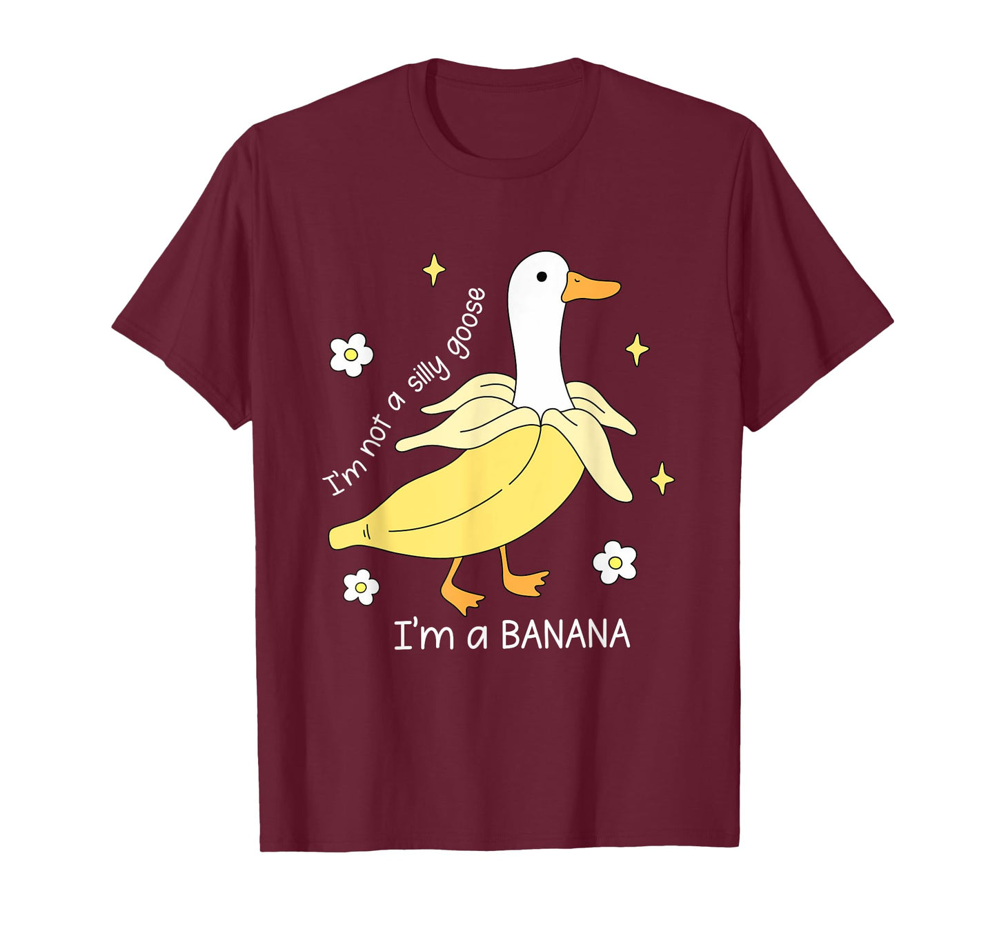 Funny Goose Banana Costume Cute Silly Animal Meme Humor Fun T-Shirt