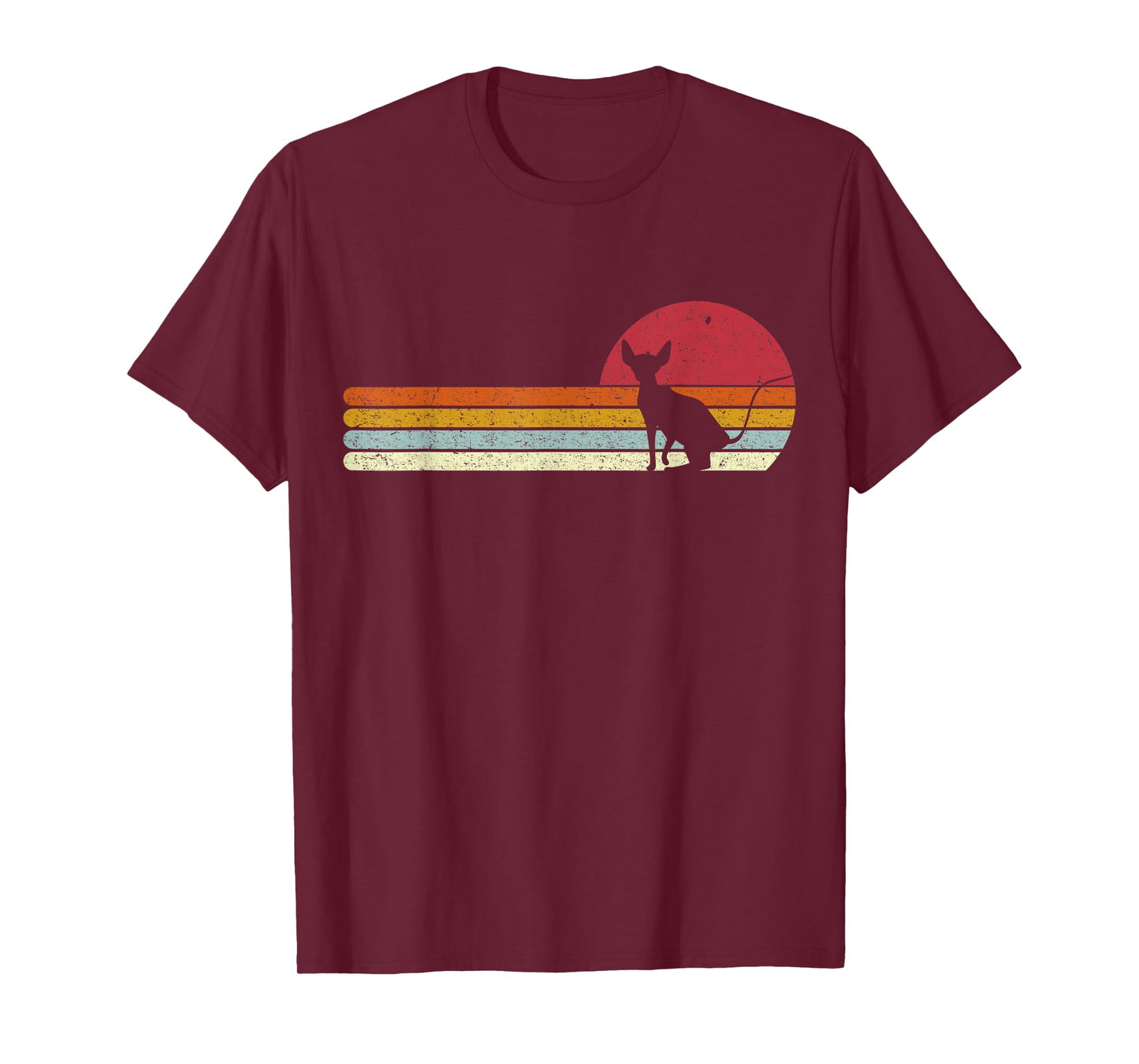 Sunset Sphynx Silhouette for Sphinx Cat Owners T-Shirt