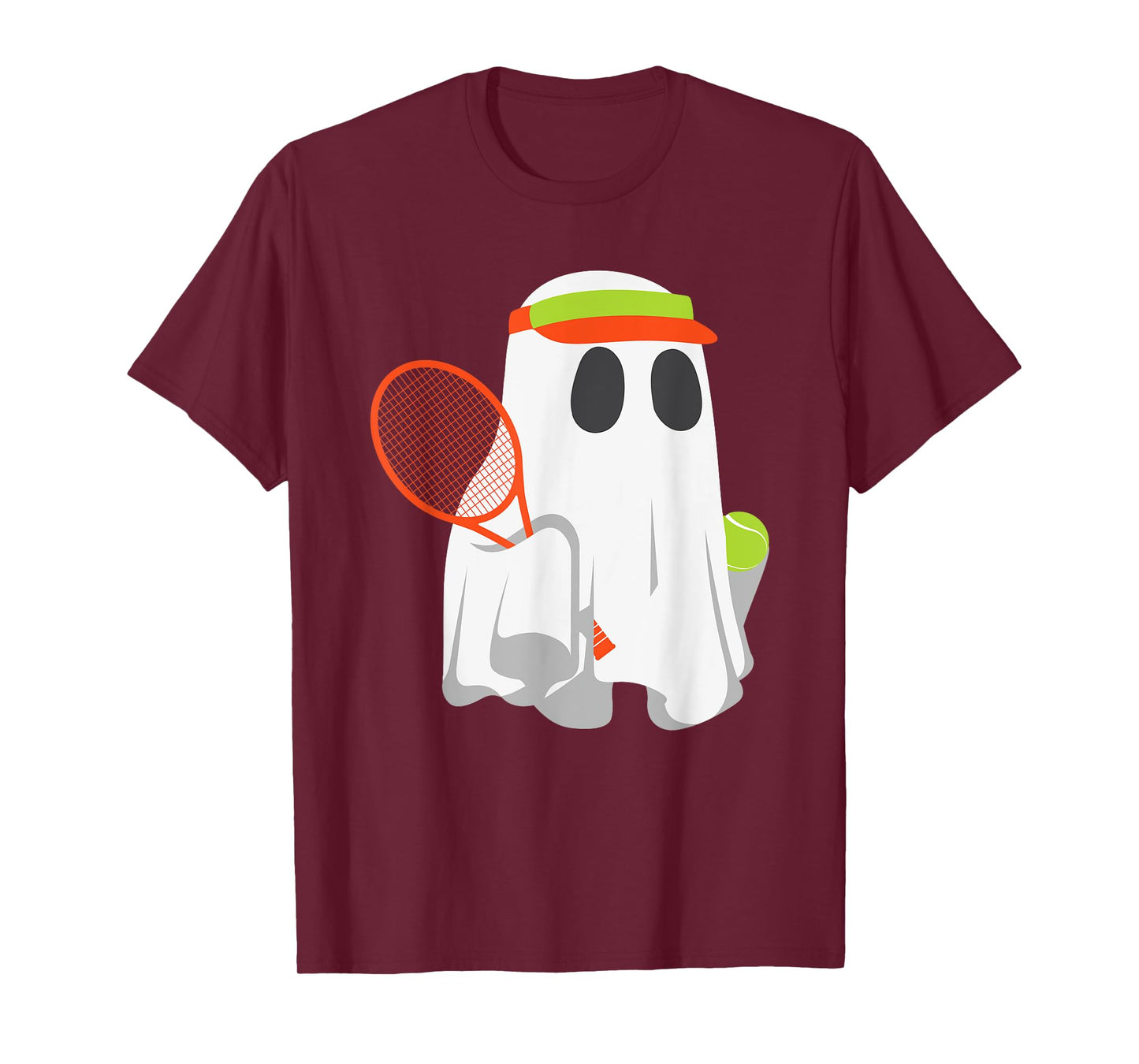 Funny Halloween Tennis Player Ghost Men Women Kids Matching T-Shirt