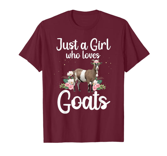 Cool Goat Art For Women Girls Goat Farmer Pygmy Goat Lover T-Shirt