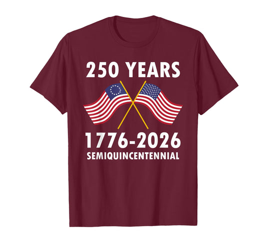 250 Years America Anniversary July 4th Vintage Women Men USA T-Shirt