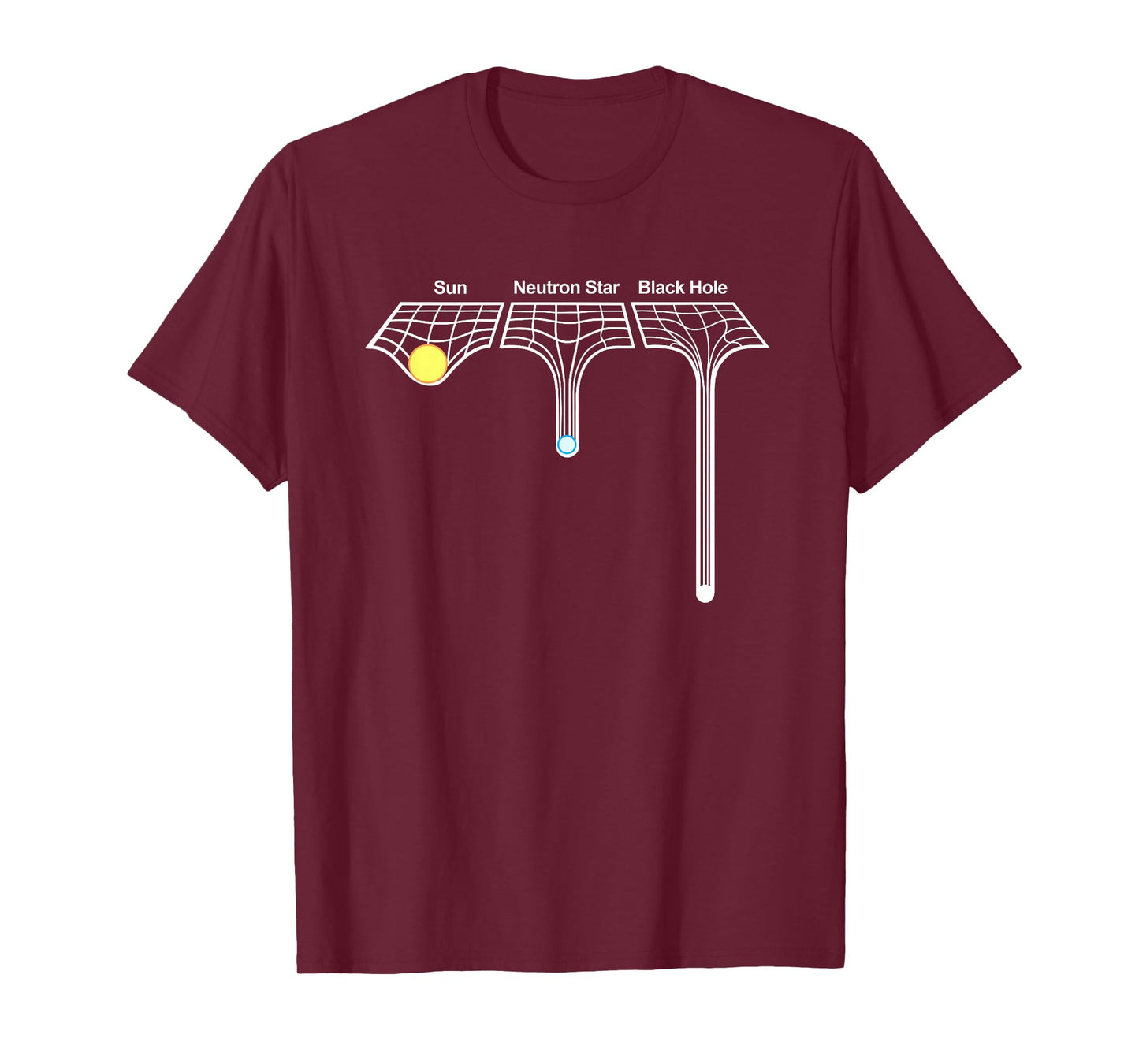 Astrophysics Sun Neutron Star and Black Hole T-Shirt