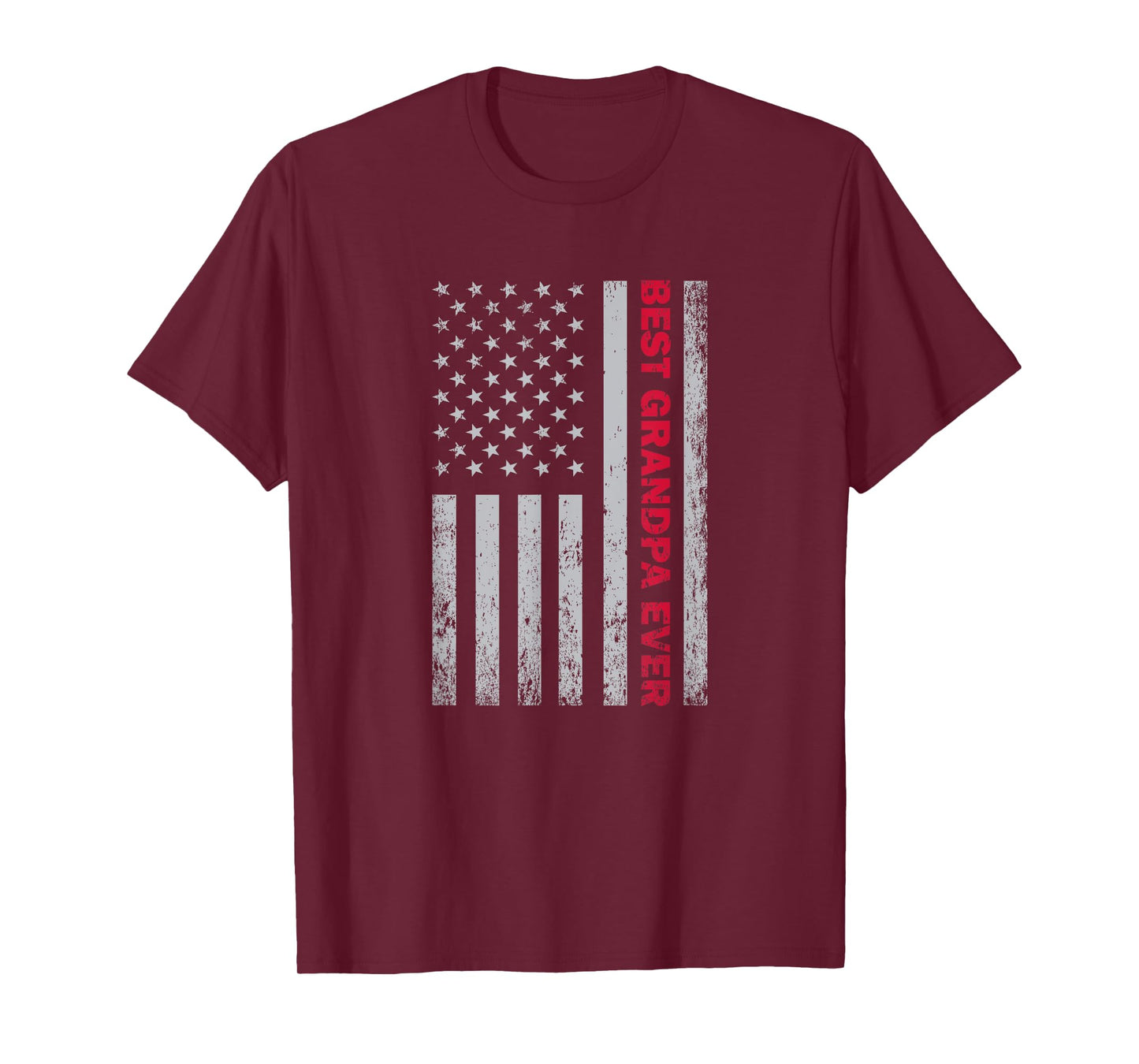 Best Grandpa Ever US American Flag T-Shirt