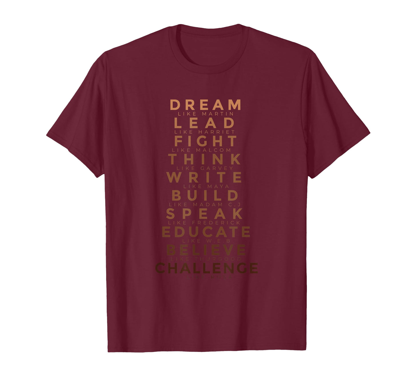 Black History Month Tee Dream Like Martin Lead Like Harriet T-Shirt