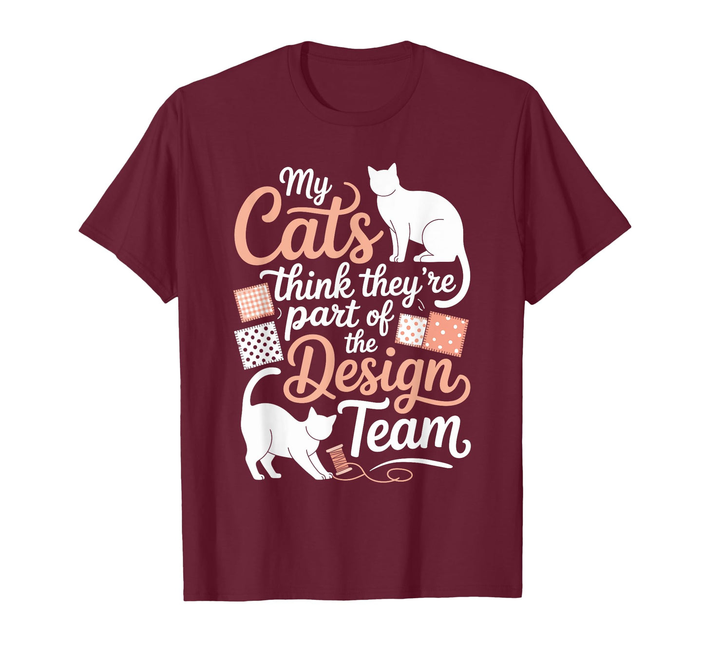Quilting Humor for Cat Lover Sewing Funny Knitting Quilter T-Shirt