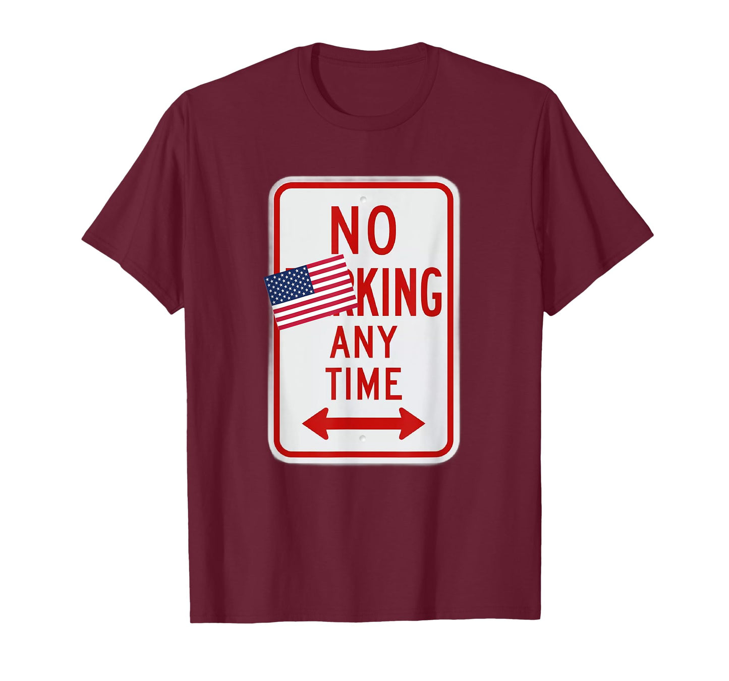 No King Any Time Satirical No Parking Sign Democracy T-Shirt