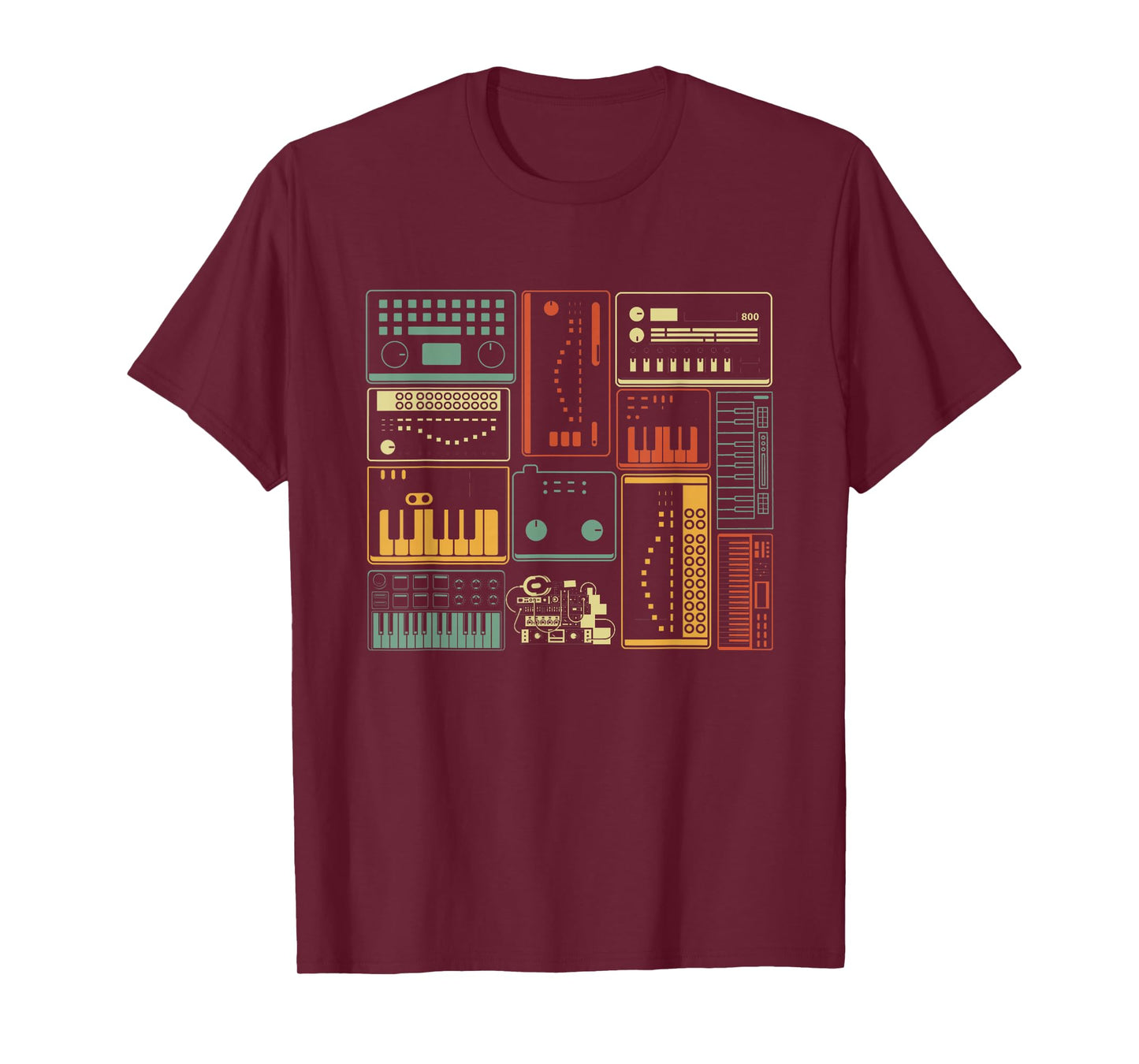 Analog Modular Synthesizer Music Producer Keyboard T-Shirt