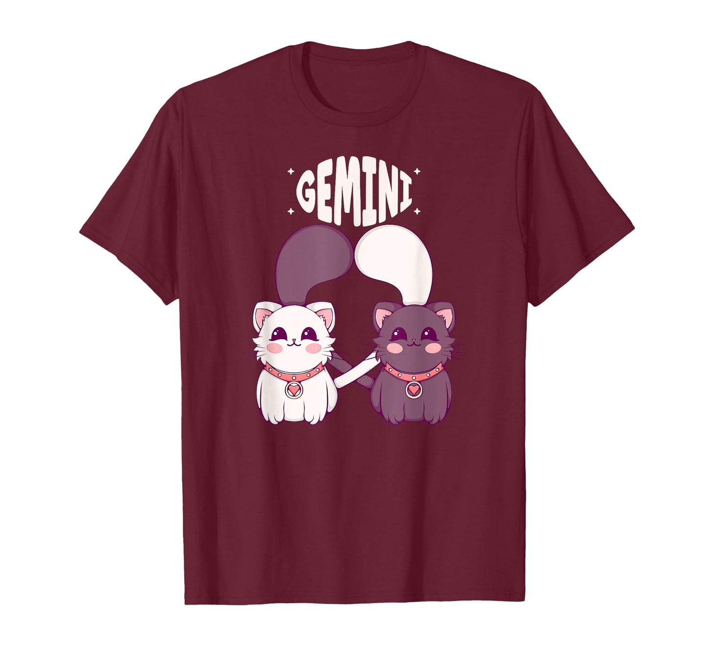 Gemini Zodiac Sign Cats Astrology Sign Kitten Lover T-Shirt