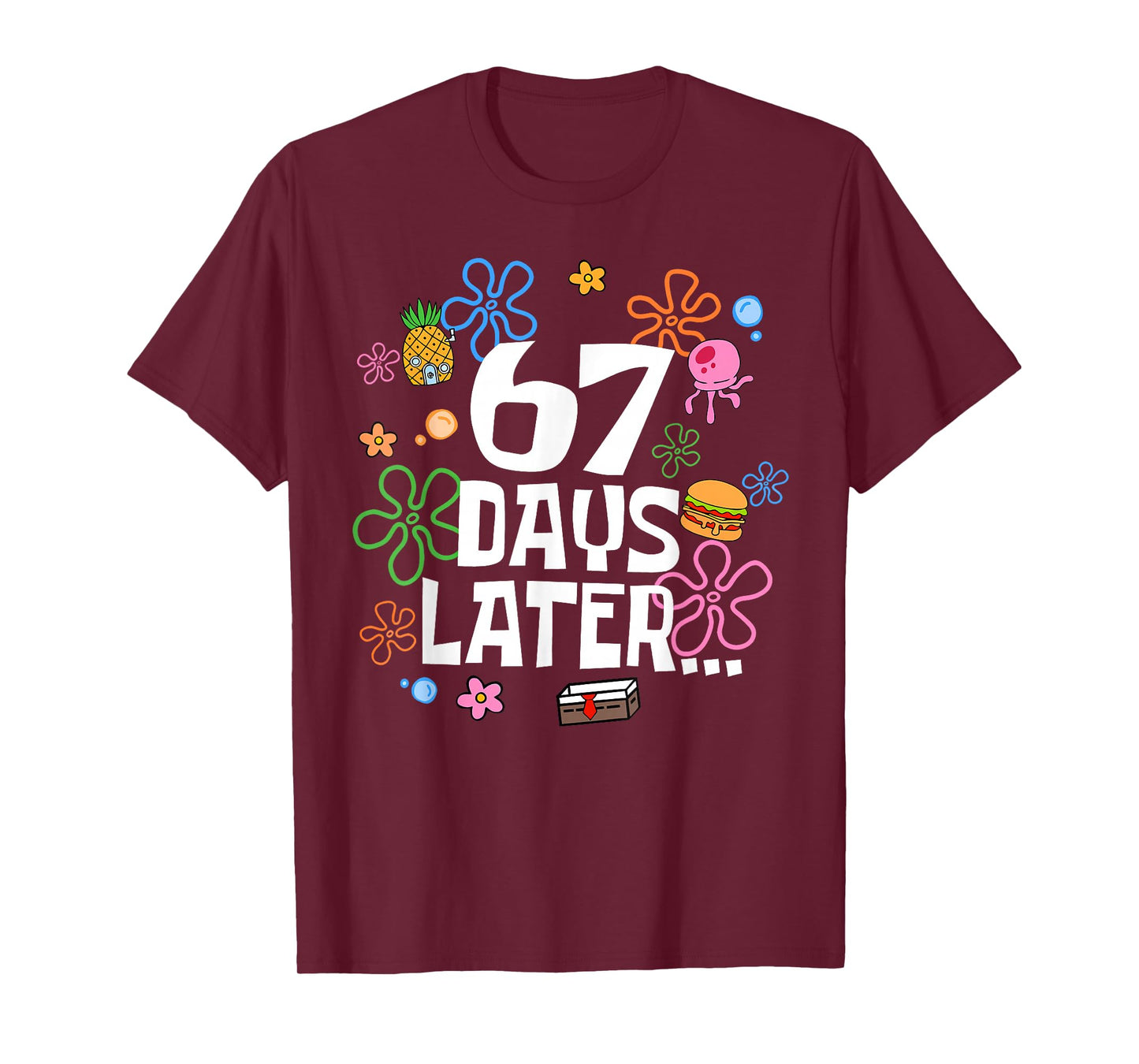 67 Days Later Happy 100 Days of School Student Teacher Retro T-Shirt