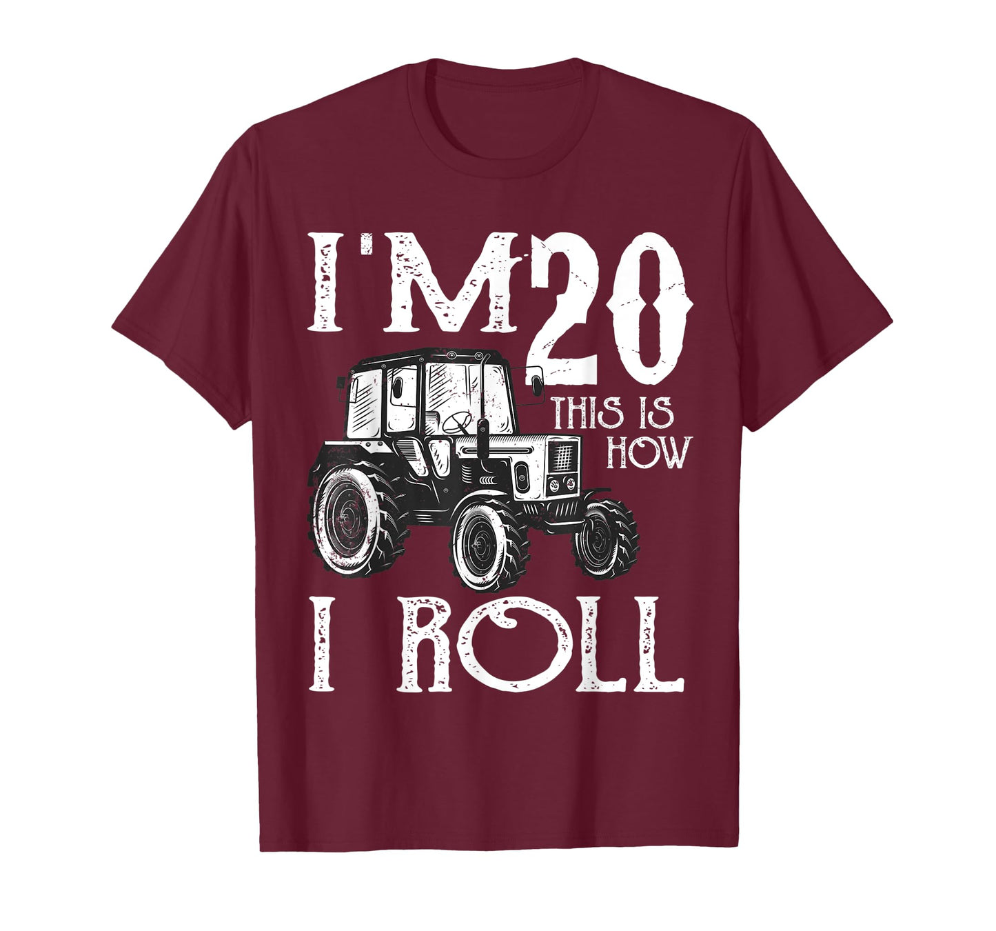 20th Birthday Tractor Farmer Rancher Funny 20 years old gift T-Shirt