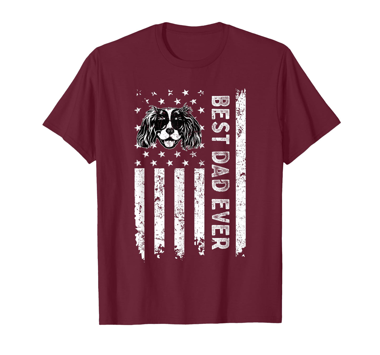 Best Cavalier King Charles Spaniel Dog Dad Ever Fathers Day T-Shirt