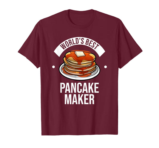 Cute Pancake Design For Men Women Pancake Maker Dessert Food T-Shirt