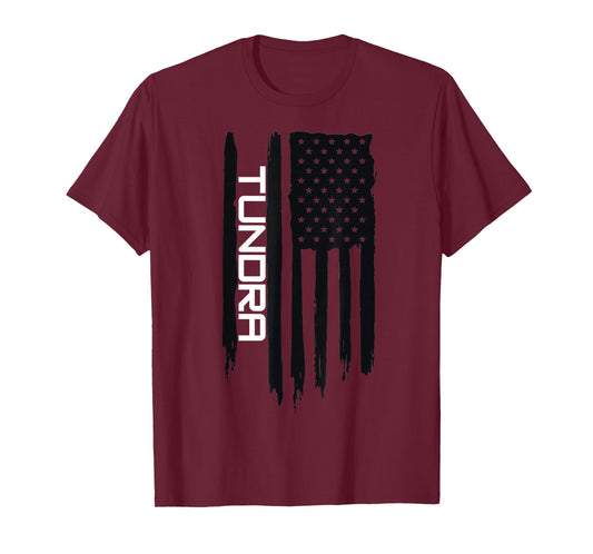 Alaskan Rugged Tundra American Flag USA T-Shirt