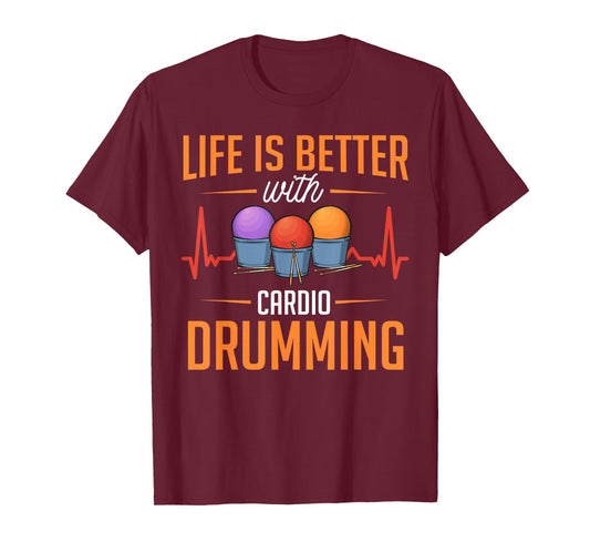 Cardio Drumming Gym Fitness Class Workout T-Shirt
