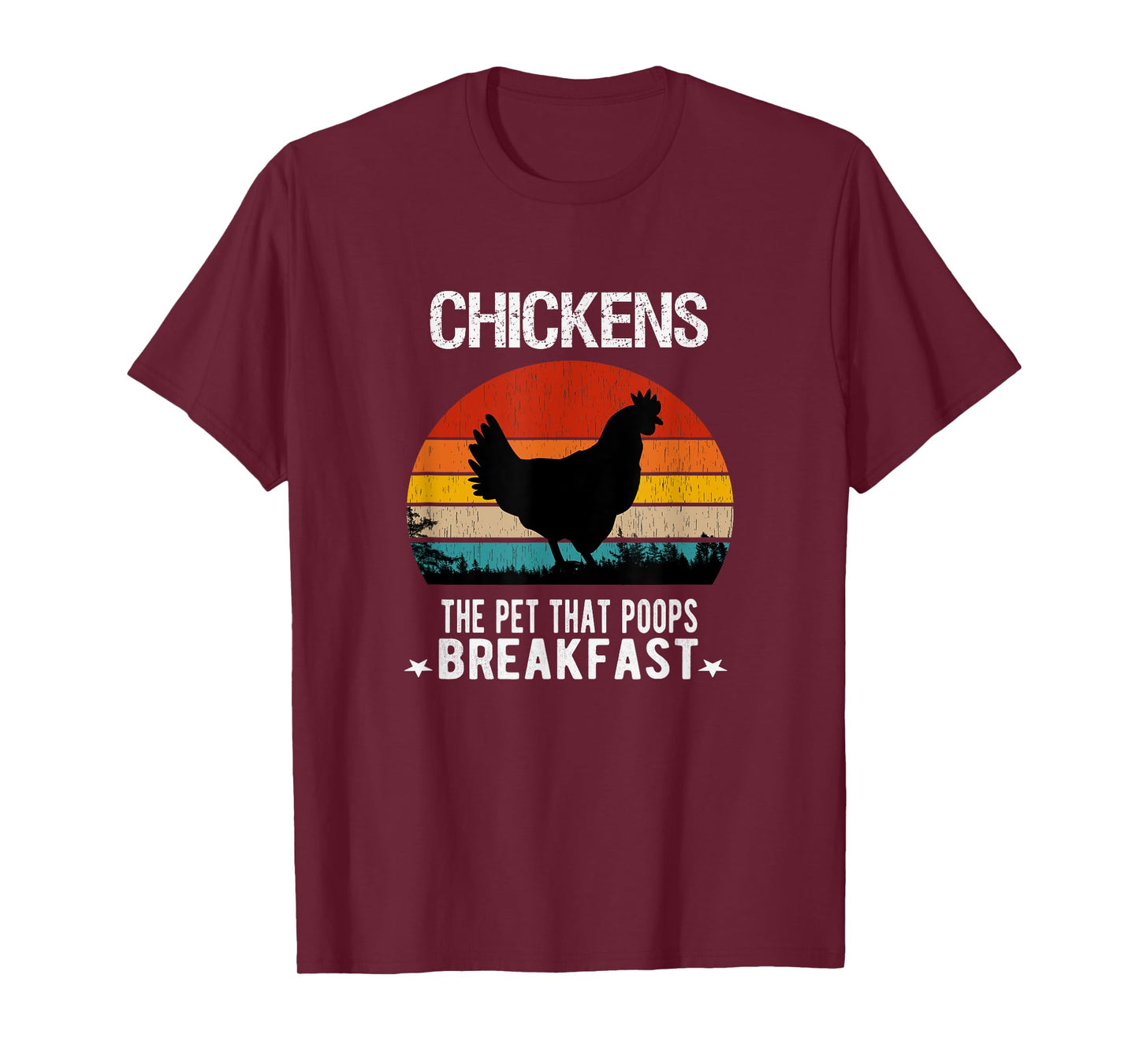 Chickens the pet that poops Breakfast Men Women Kids Farmers T-Shirt