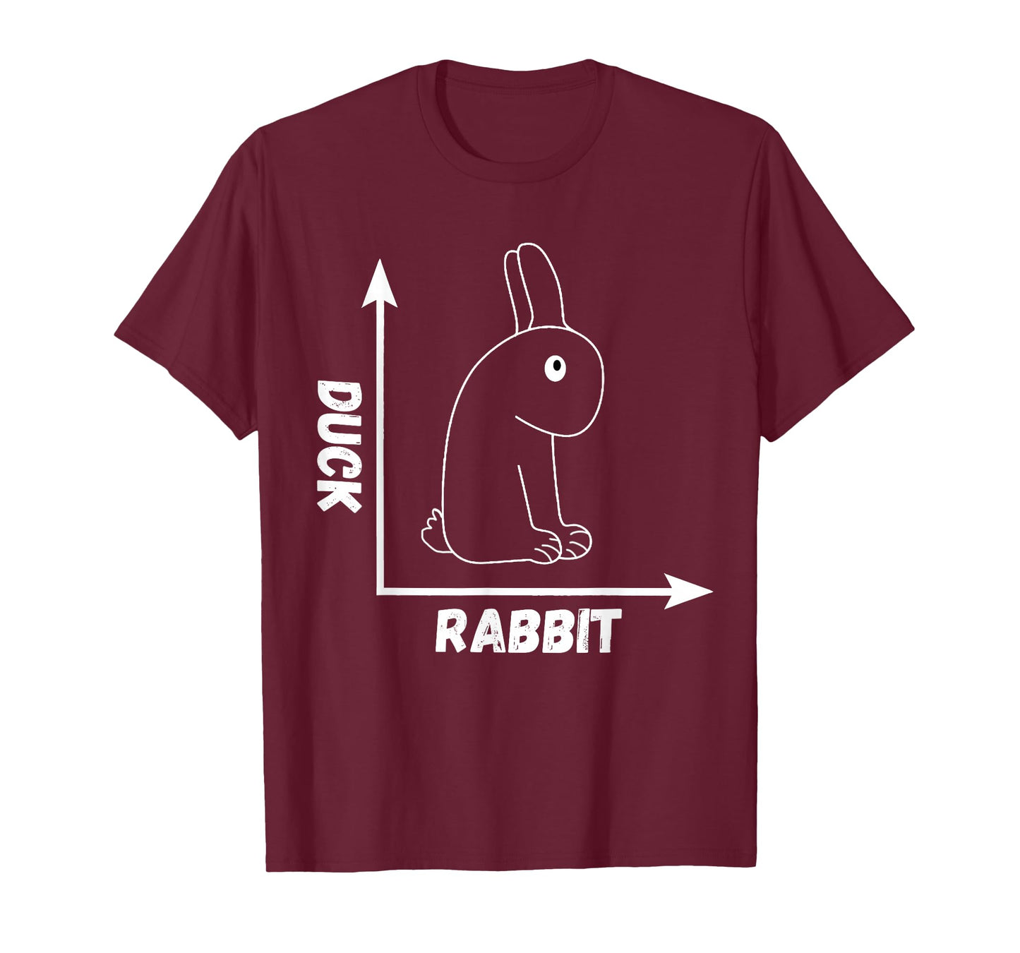 Crazy Optical Illusion Rabbit Duck Perspective Wittgenstein T-Shirt