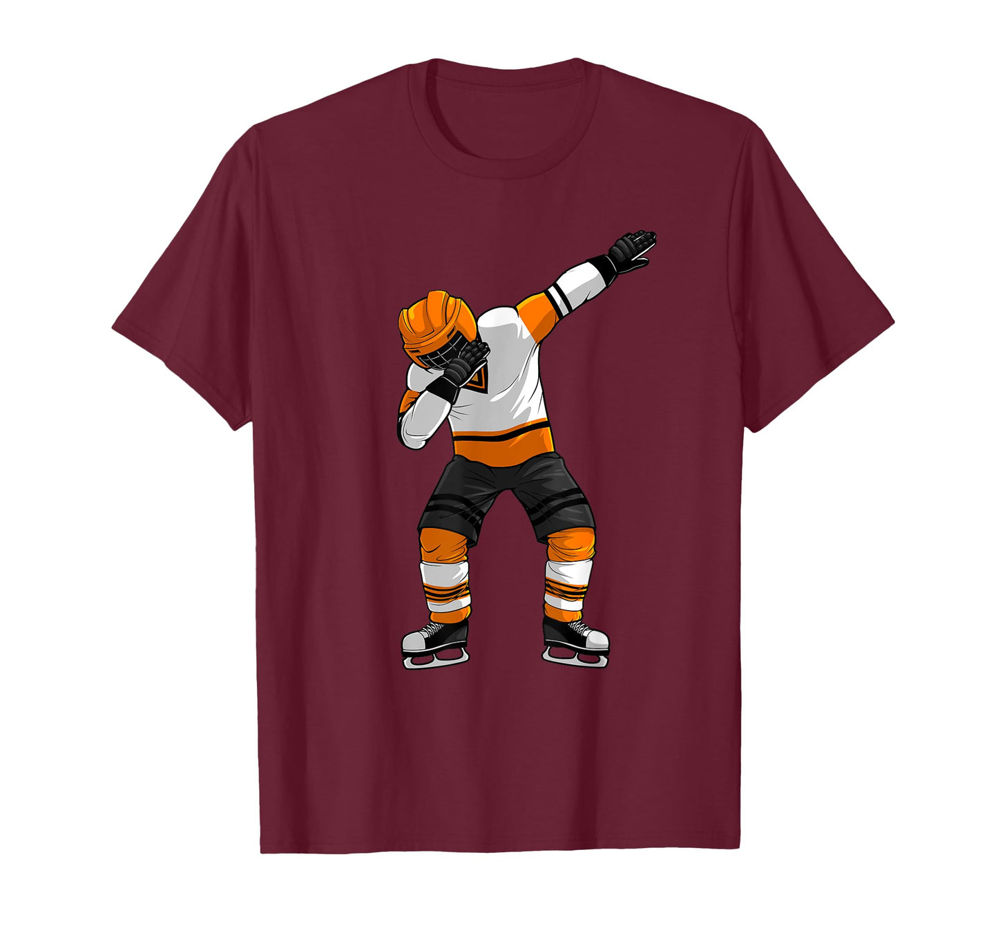 Cool Dabbing Ice Hockey Art For Men Boys Ice Hockey Goalie T-Shirt