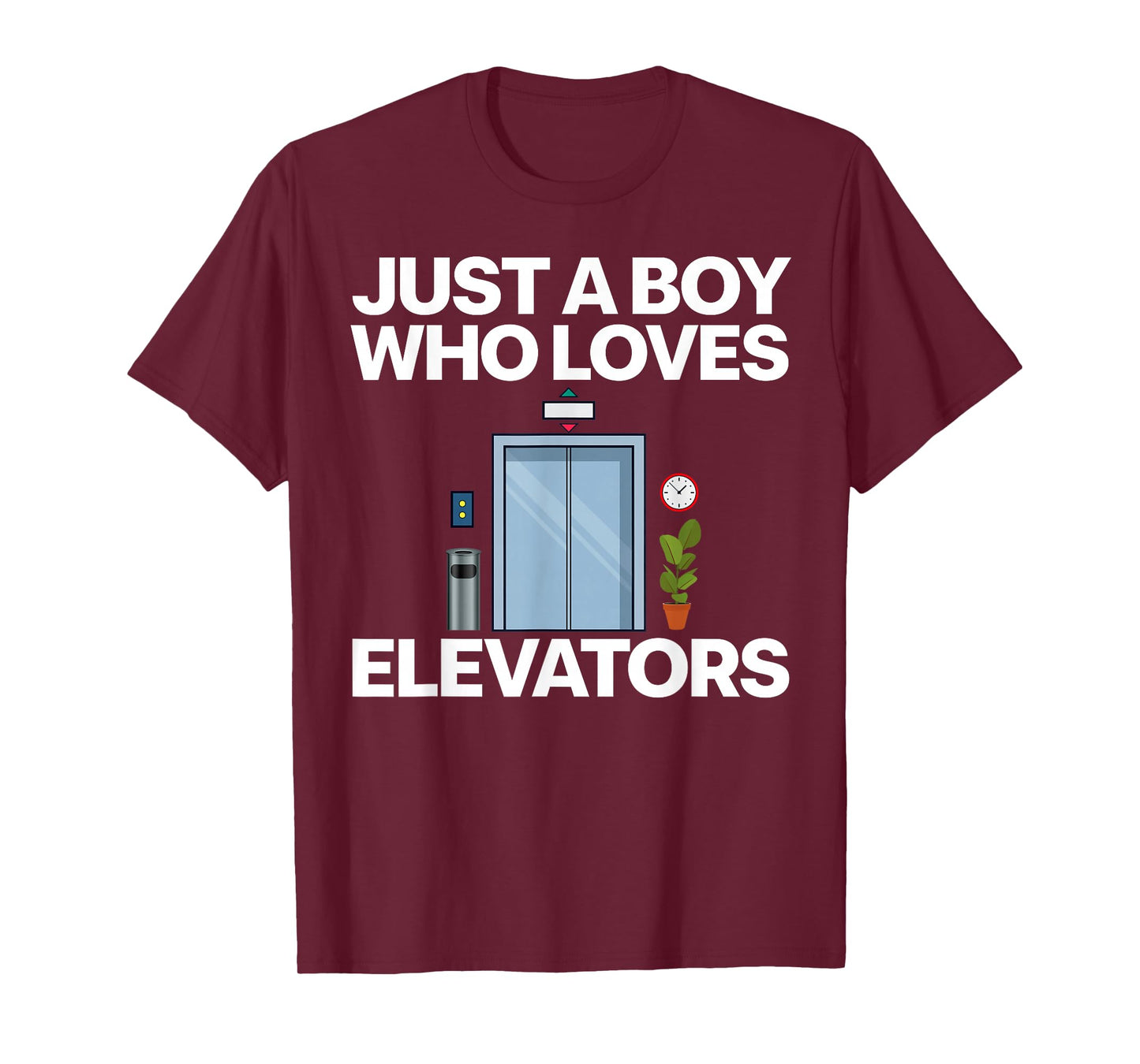 Cool Elevator Art Men Boys Kids Elevator Mechanic Inspector T-Shirt