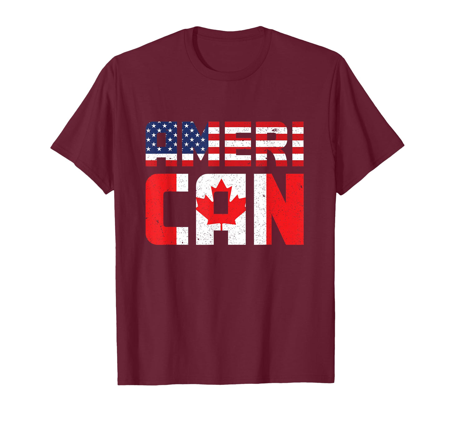 US Flag Canadian American Pride Canadian Flag Canada T-Shirt