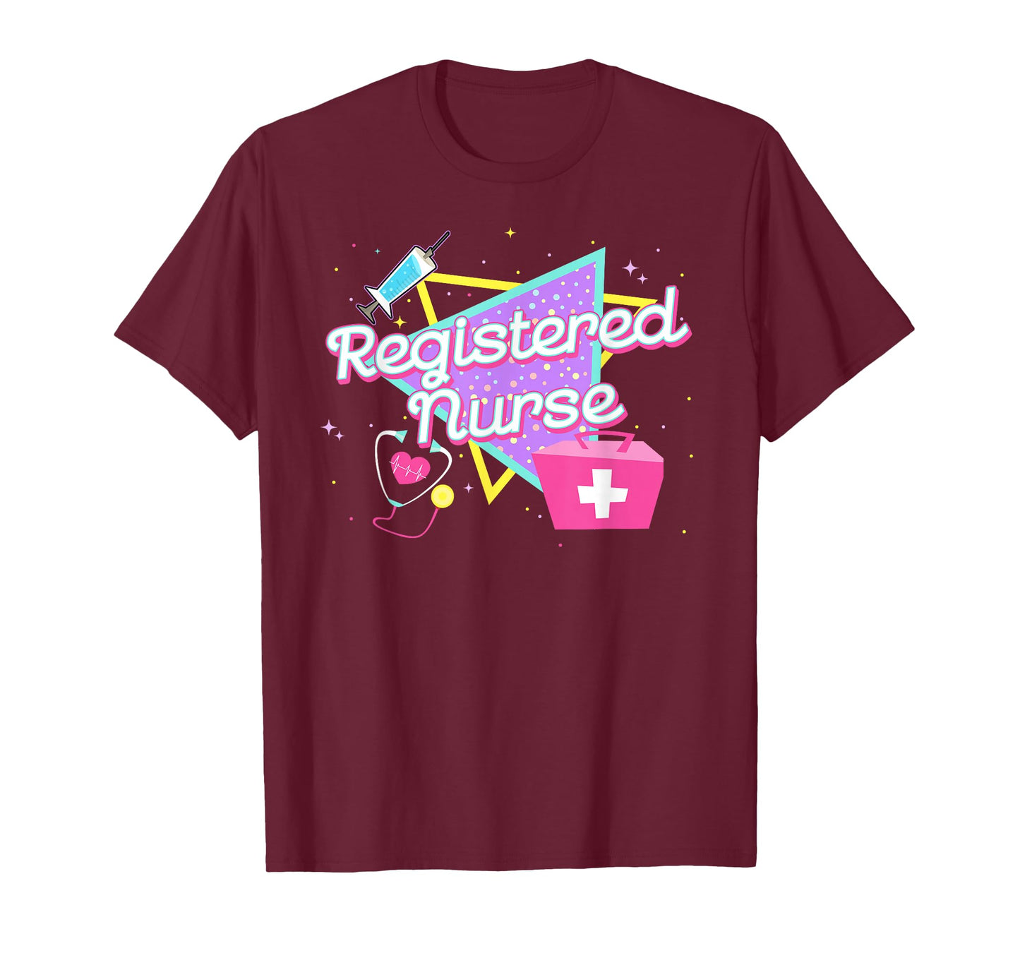 90s Retro Style Registered Nurse Shirts For Women Nurse T-Shirt