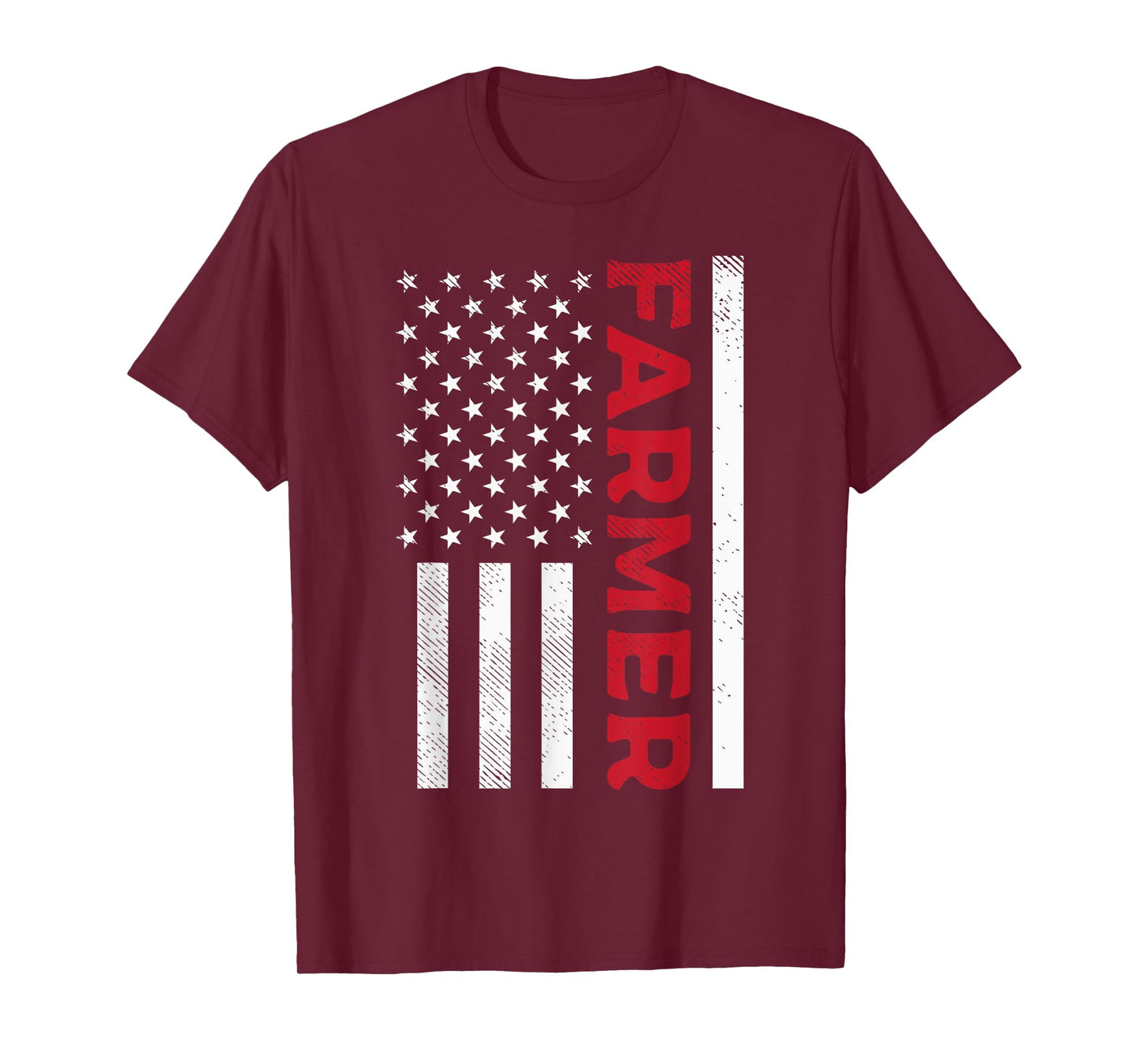 American Flag Farmer Country Farming Farm Patriotic Gift T-Shirt