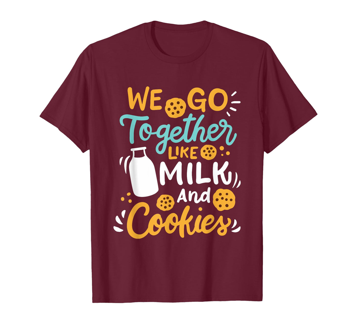 Baking Milk And Cookies Couple T-Shirt