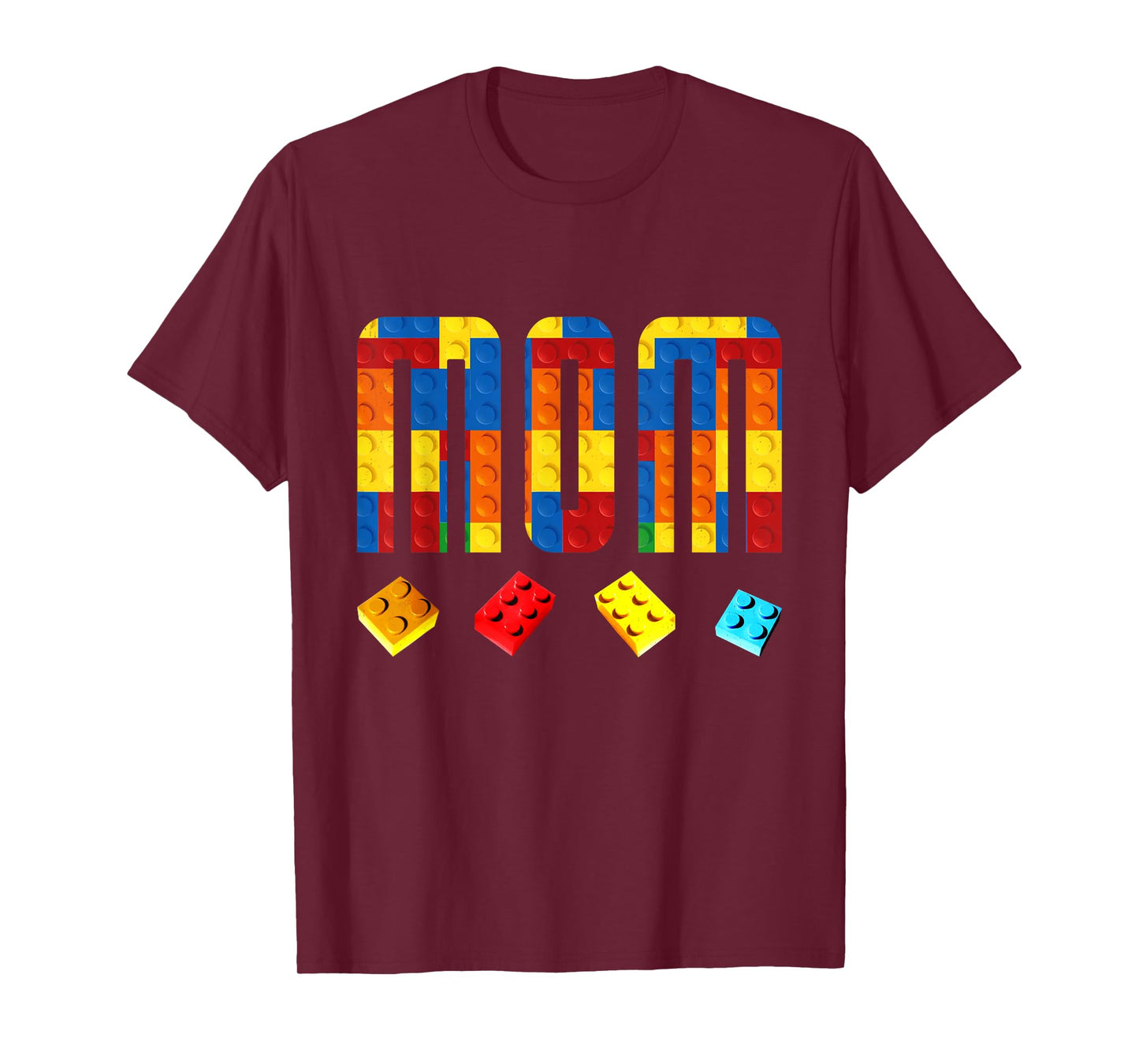 Mom Master Builder Building Blocks Birthday Family Matching T-Shirt