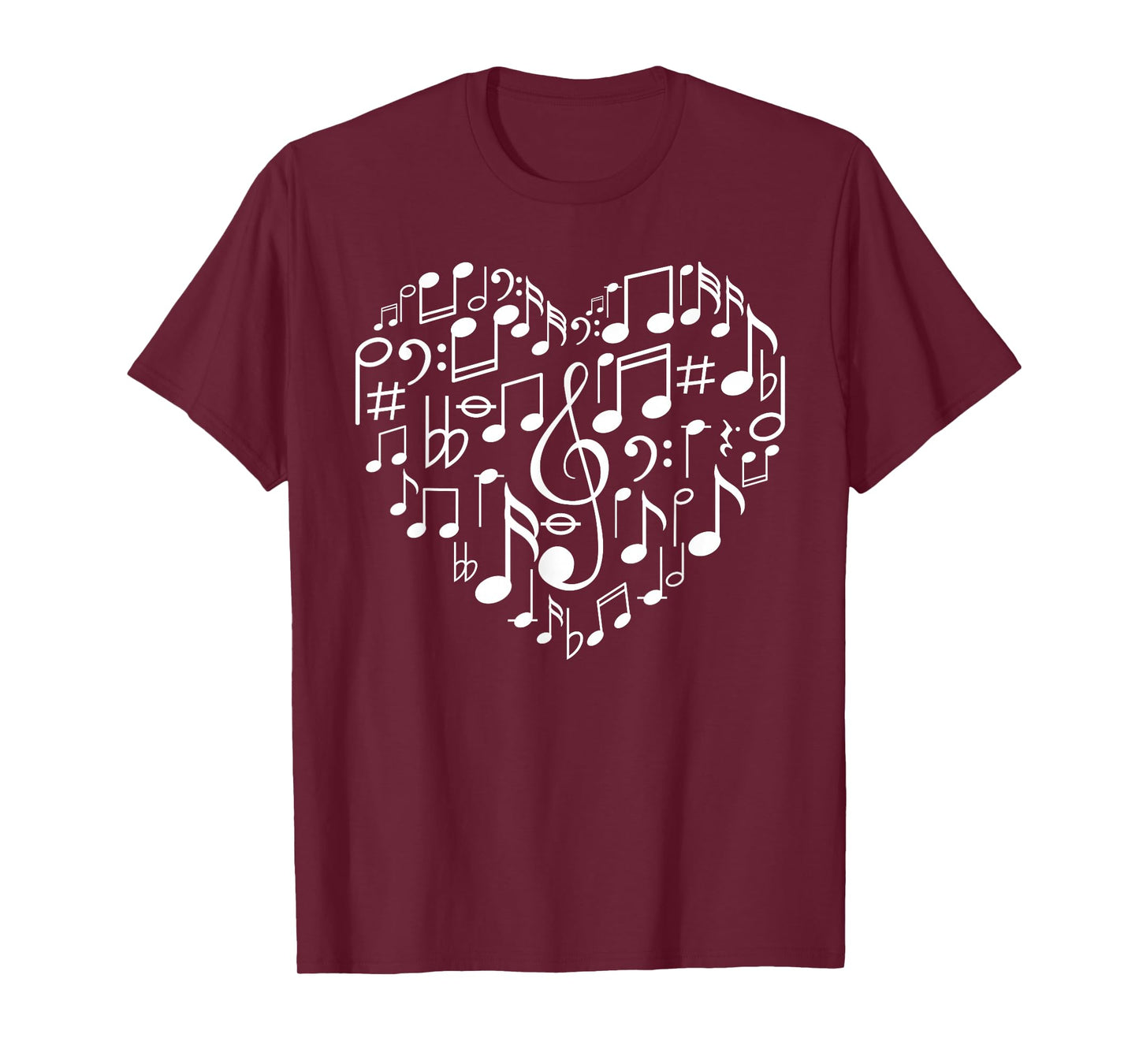 Cool Music Note Art for Men Women Music Musical Note Lover T-Shirt Small