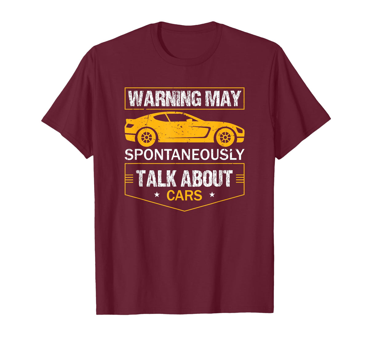 Warning May Spontaneously Start Talking About Cars Salesman T-Shirt