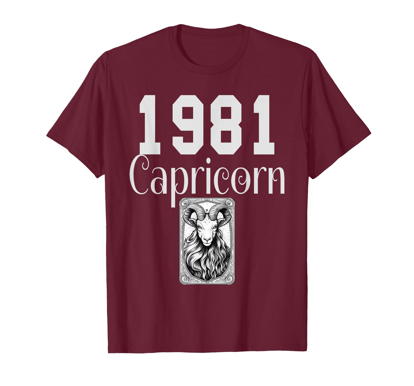 1981 Capricorn Zodiac Tarot T-Shirt