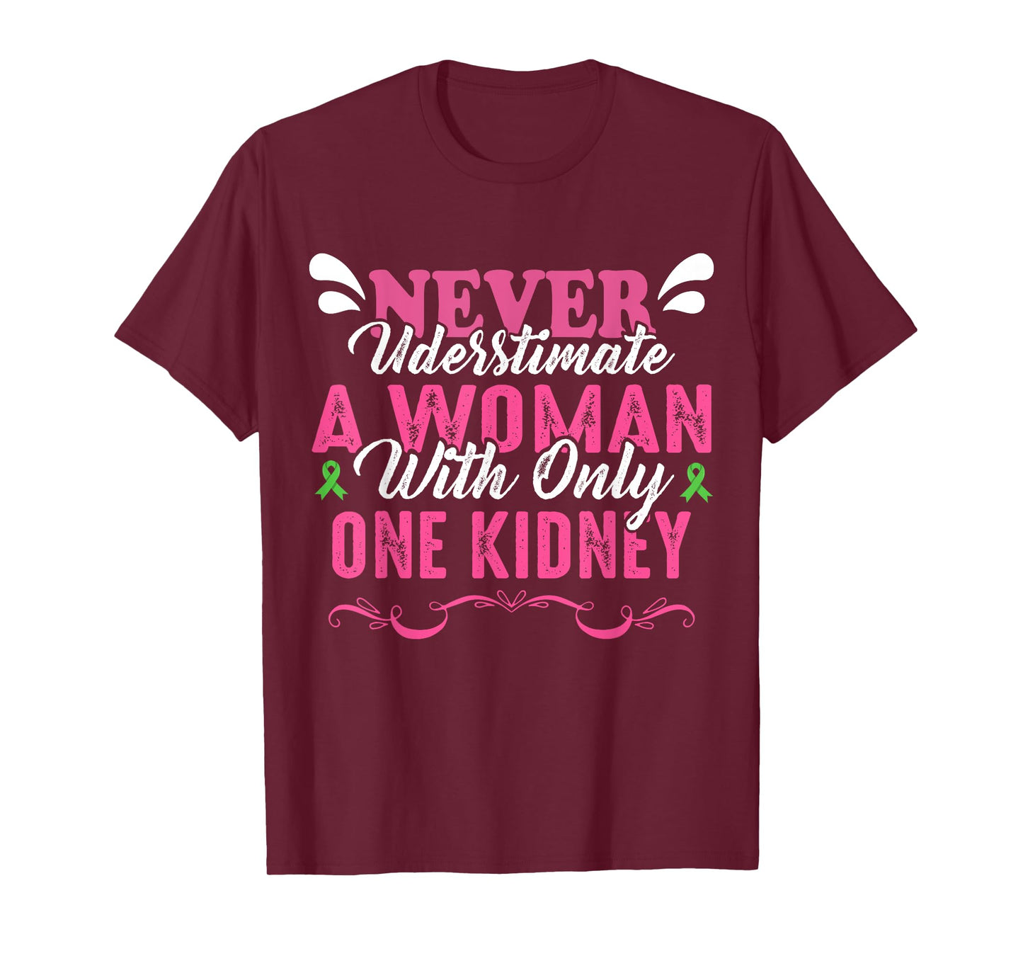 Cute Woman With One Kidney Donor Wife Transplant Survivor T-Shirt