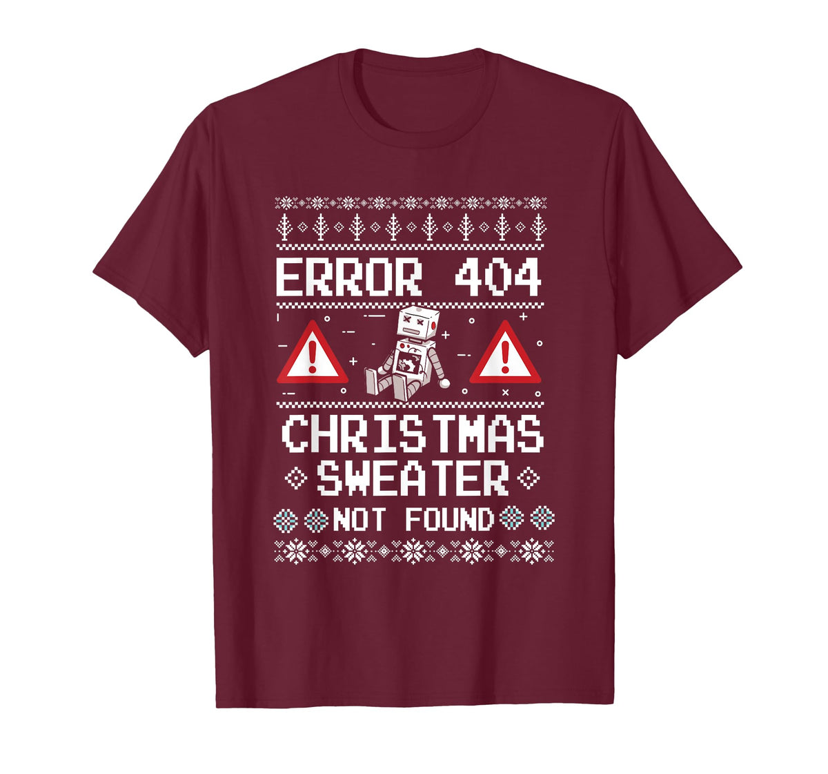Ugly Christmas Computer T-Shirt Funny Nerd Gift T-Shirt