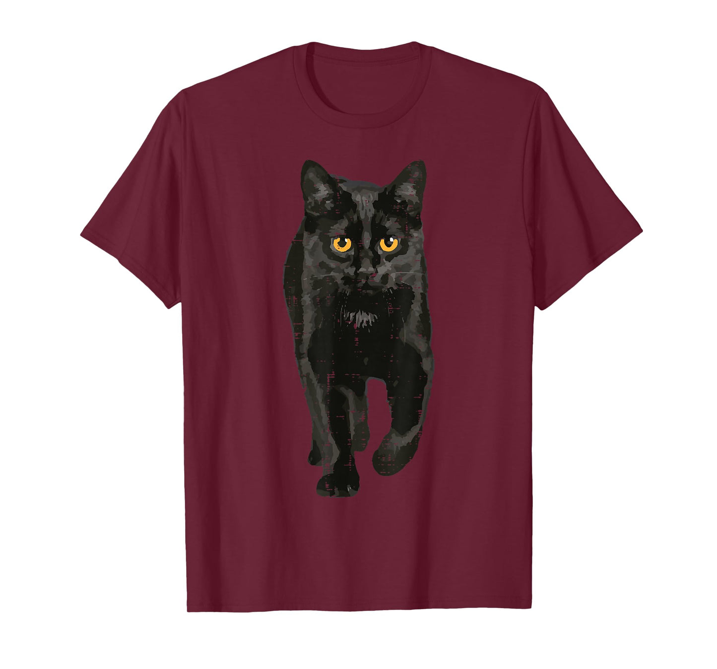 Black Cat Walking Kitten Kitty Halloween Scary Men Women Kid T-Shirt