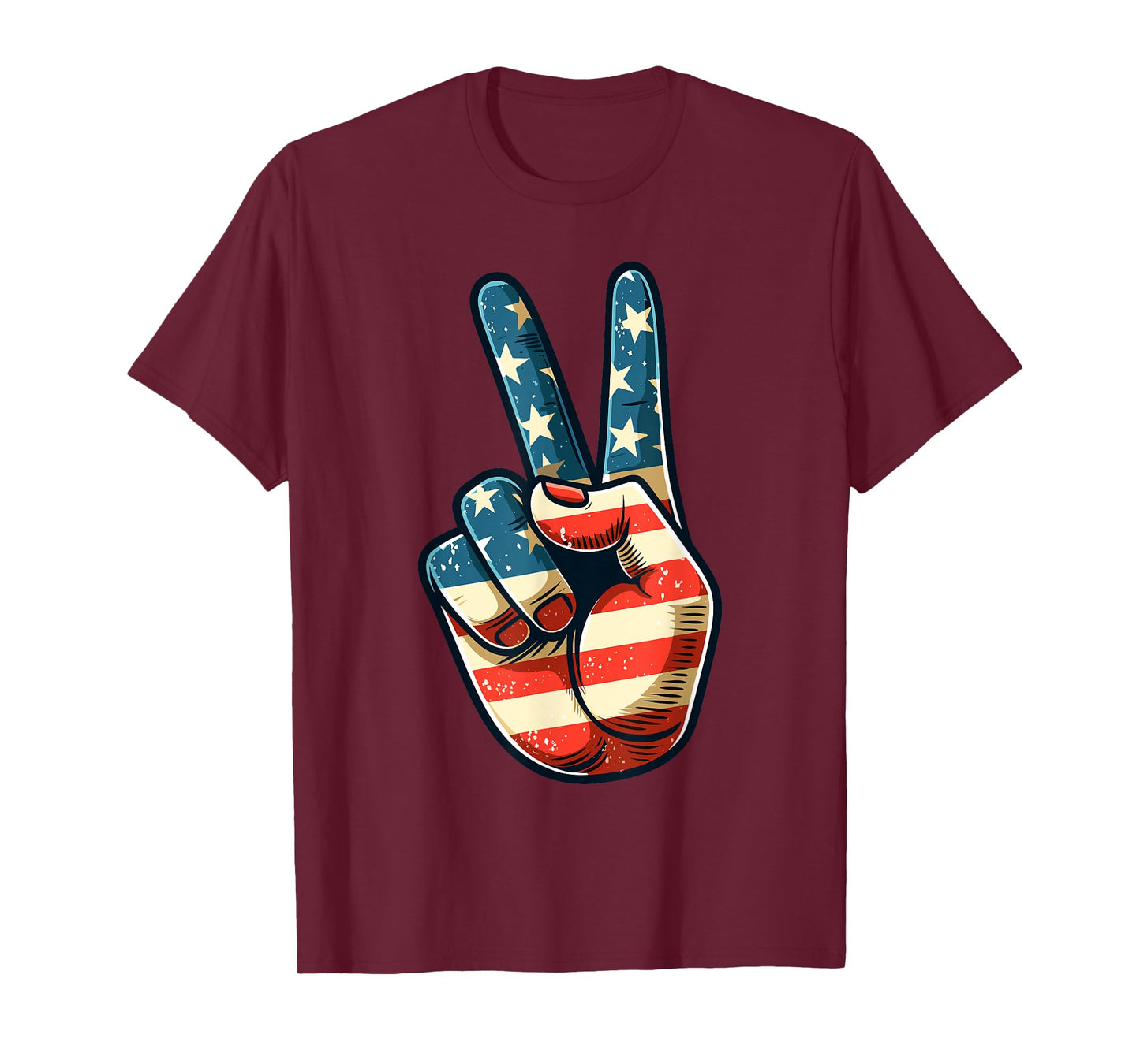 Vintage Peace Sign Retro 60's 70's Hippie T-Shirt
