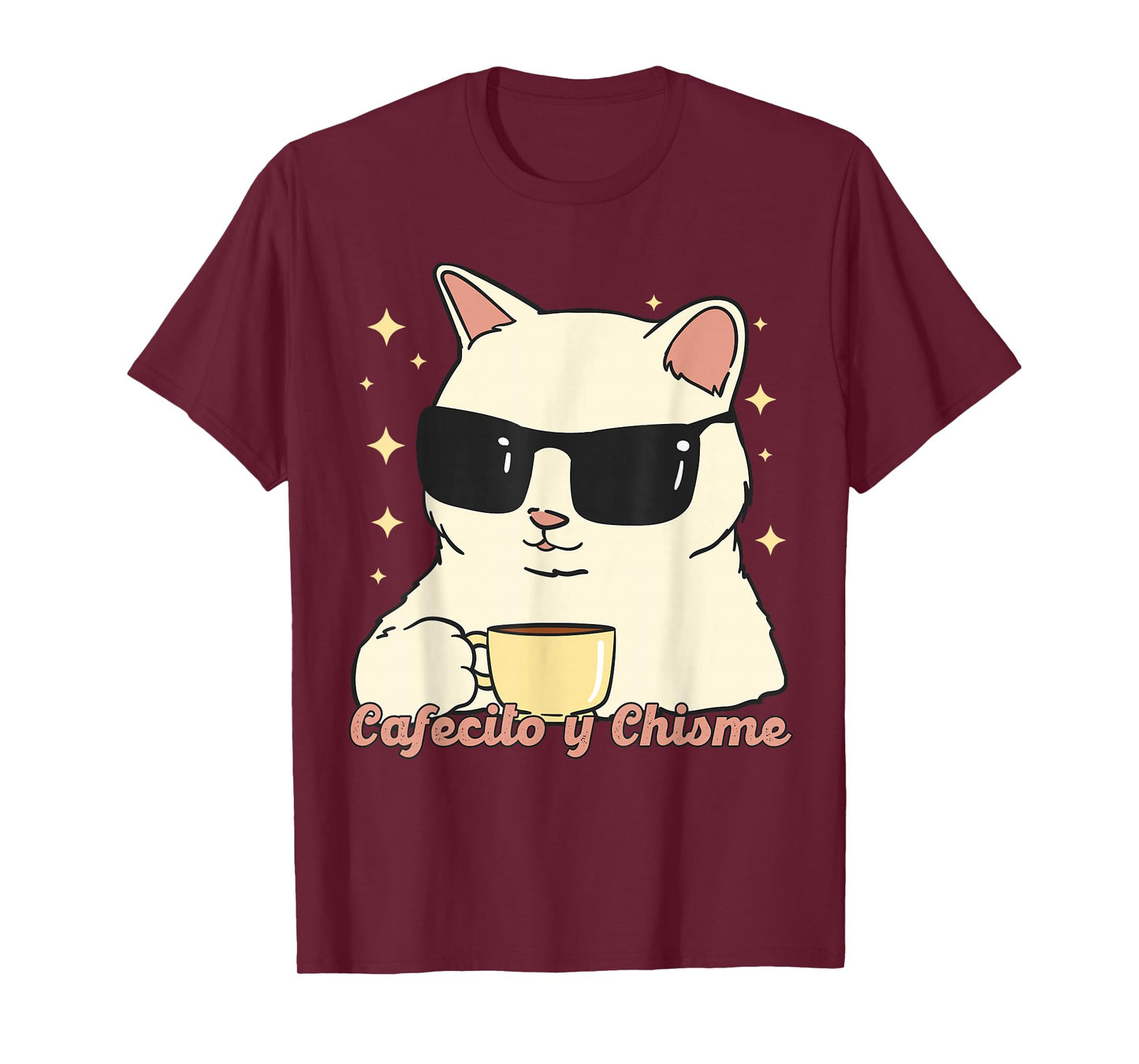 Cafecito y Chisme Gato, Gato Cafecito y Chisme T-Shirt