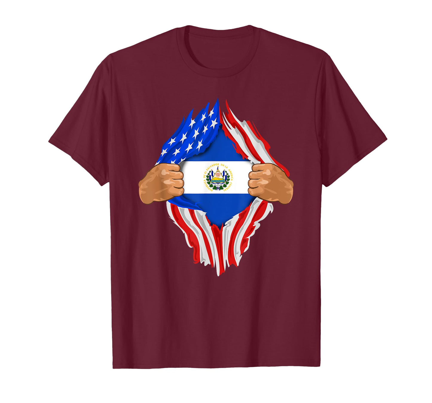 Salvadoran Blood Inside Me T-Shirt | El Salvador Flag Gift