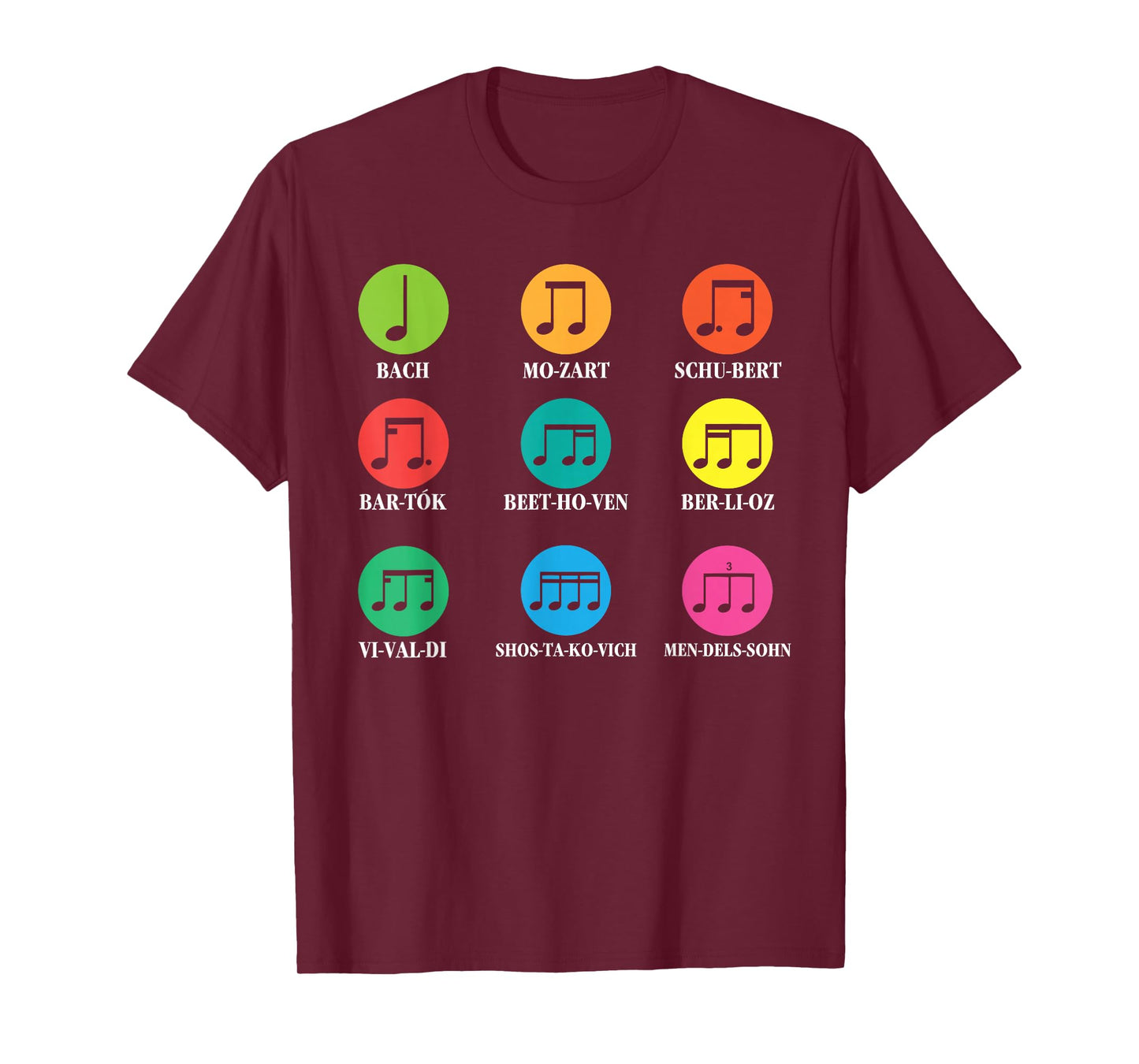 Classical Composers Classical Music Sheet Music T-Shirt