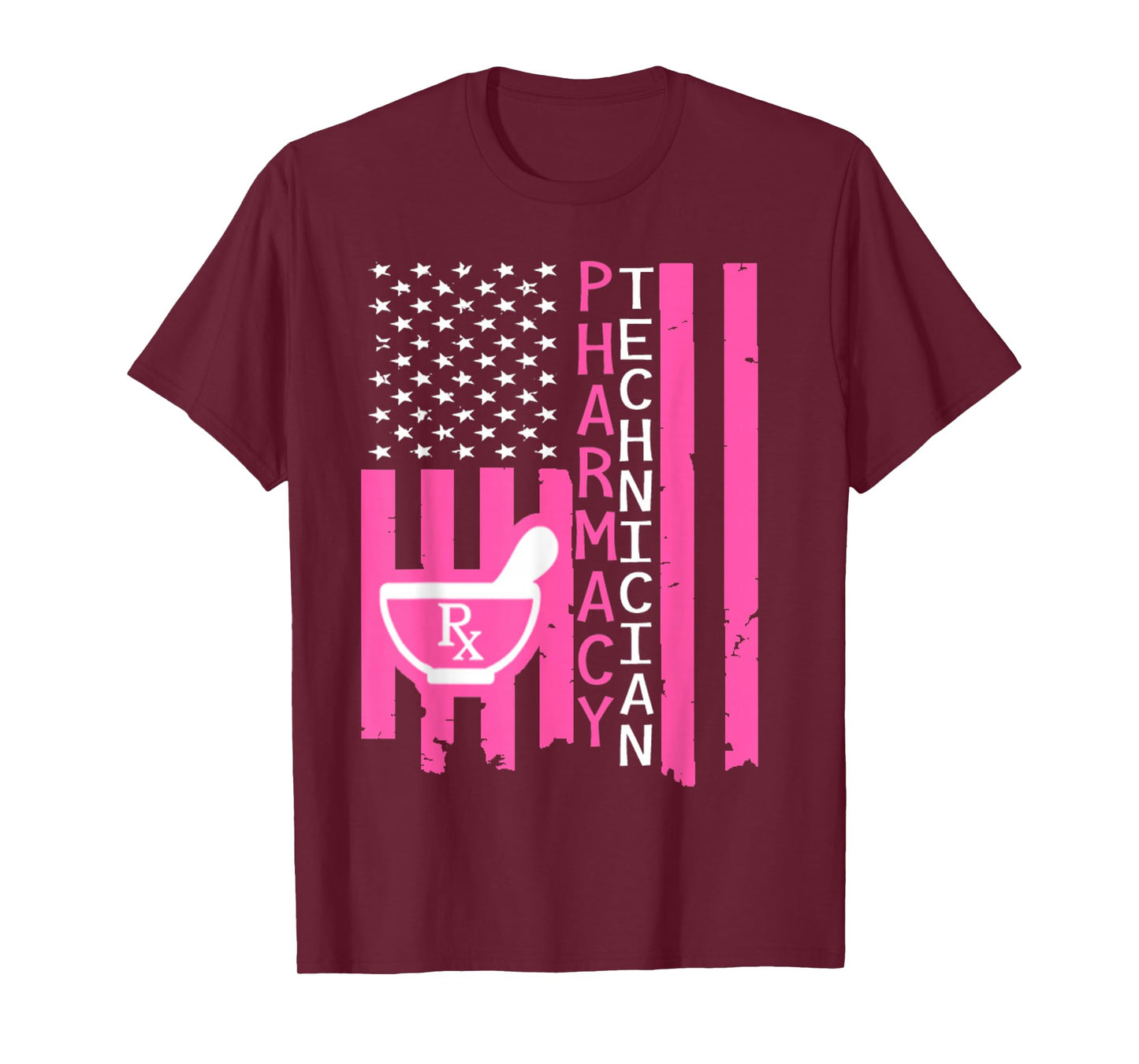 Pharmacy Technician American Flag Tshirt T-Shirt