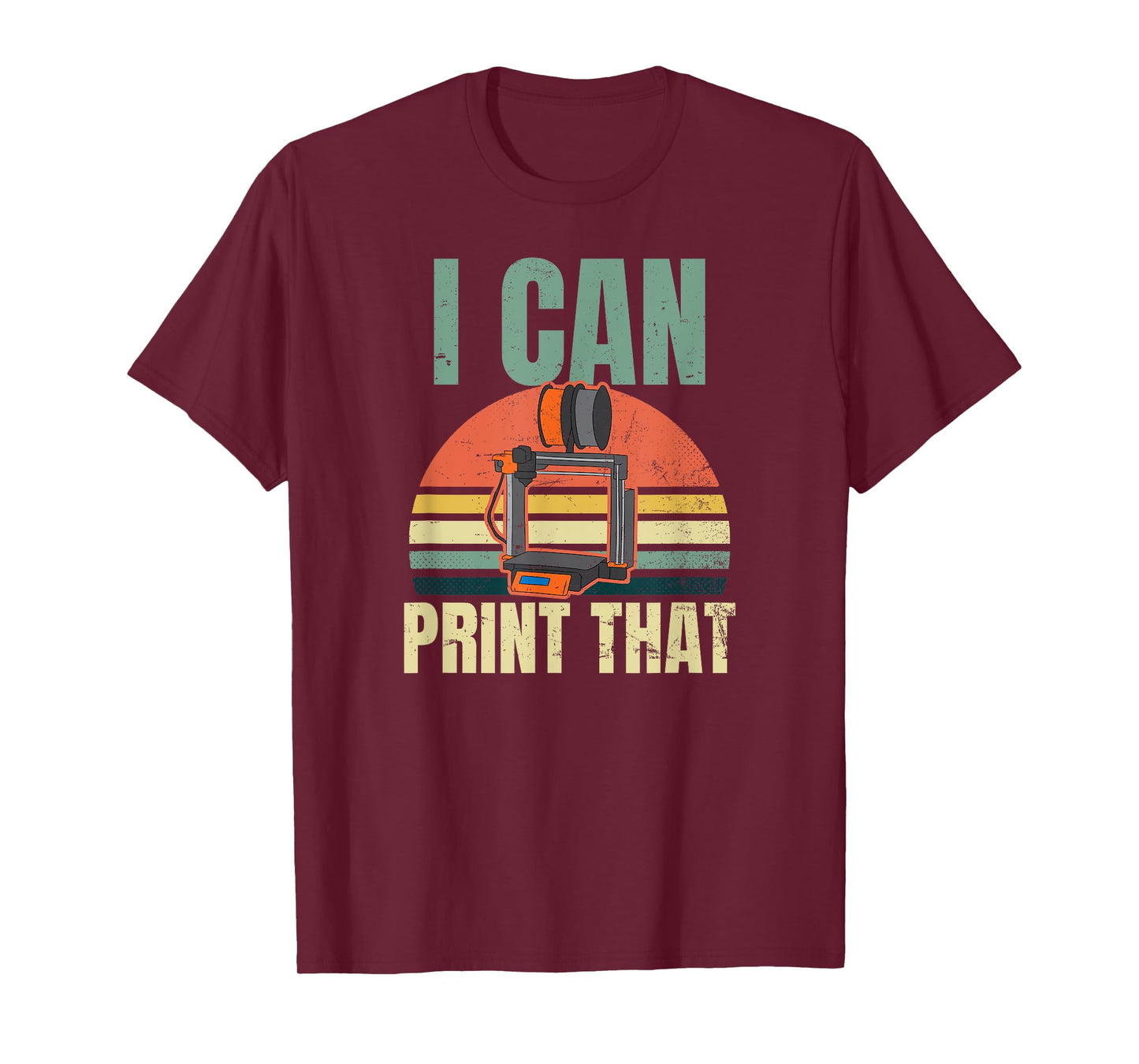 3D Printing Design Vintage I Can Print That Gift T-Shirt