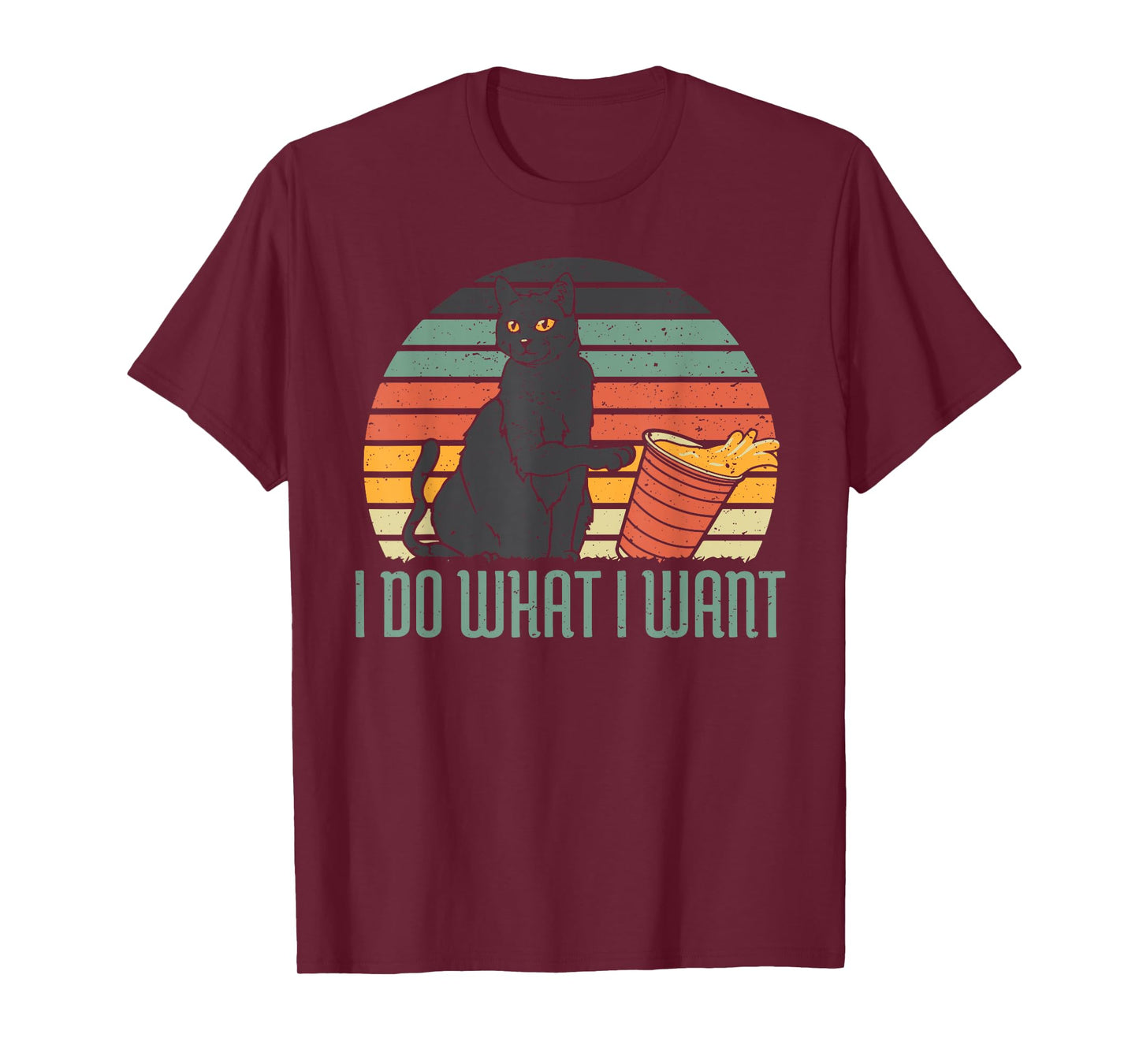I Do What I Want Funny Cat Gift T-Shirt