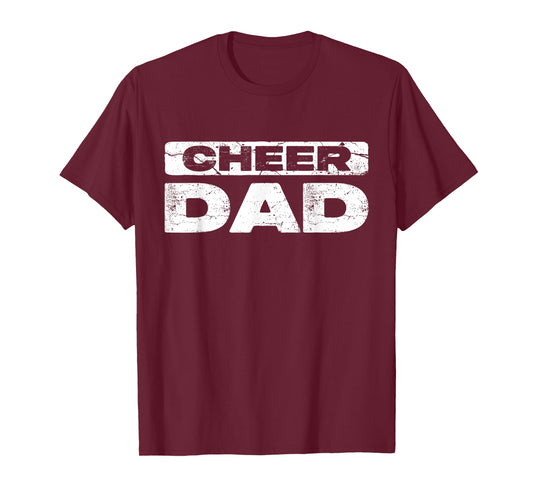 Cheer Dad Shirt Men Fathers Day Cheerleading Dad T-Shirt
