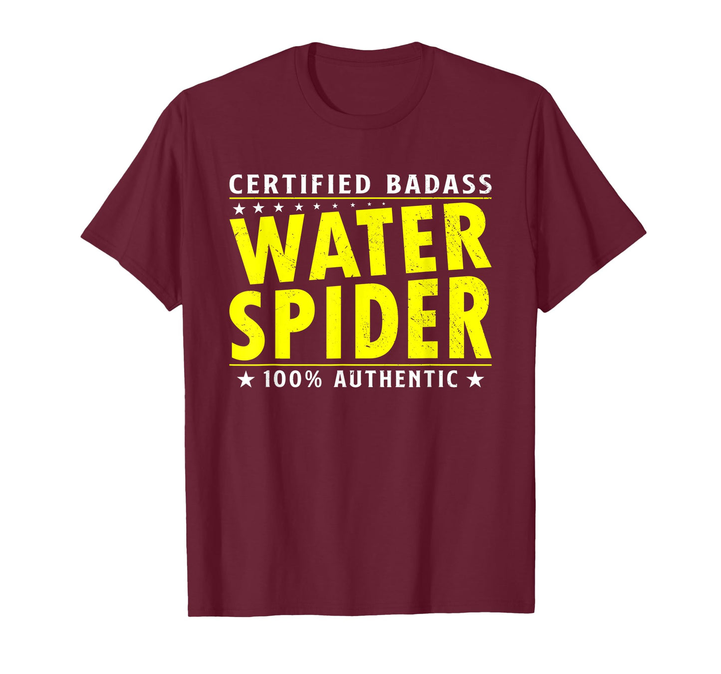 Certified Badass Water Spider Halloween Spider Lover T-Shirt