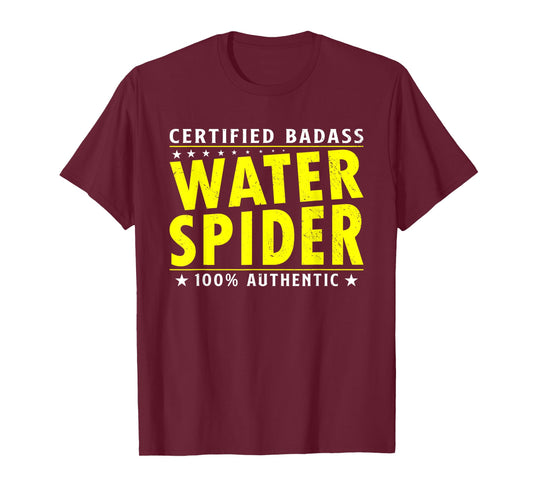 Certified Badass Water Spider Halloween Spider Lover T-Shirt