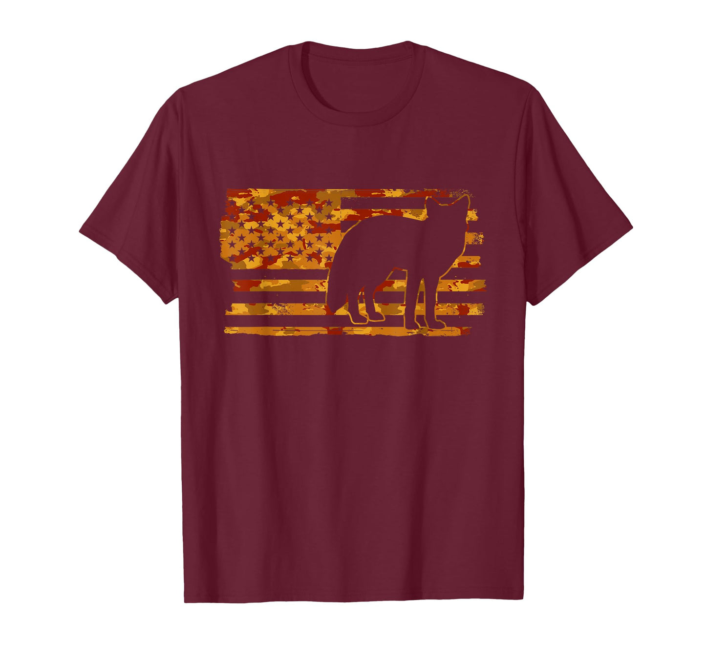 Fox American Flag - Fox Hunting T-Shirt
